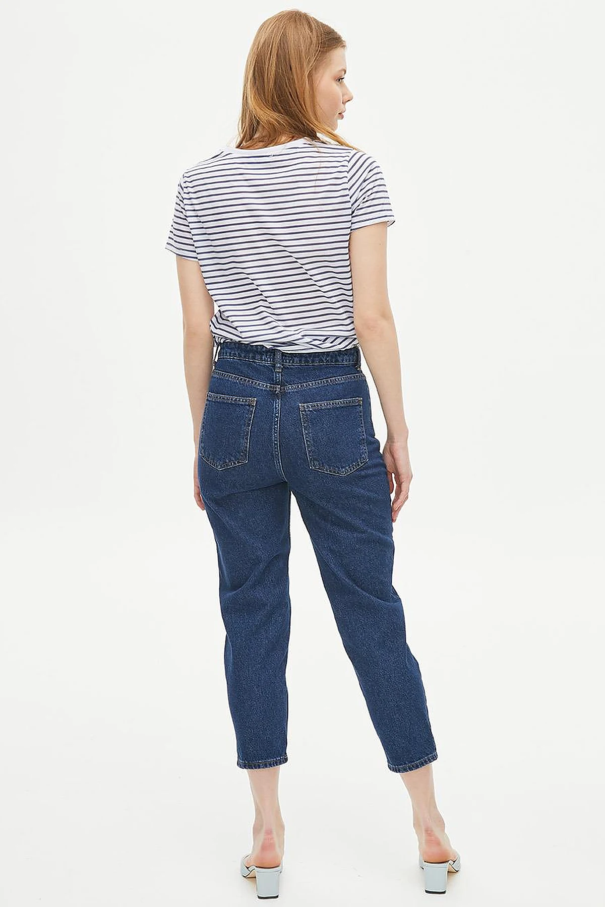 Havuç Kesim Denim Pantolon Lacivert