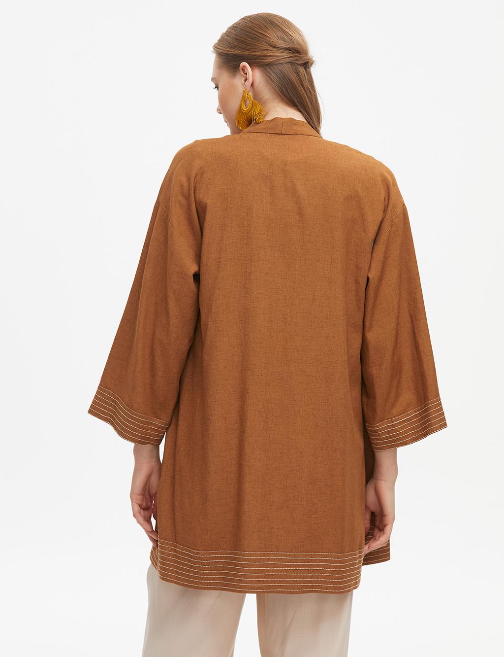 KYR Embroidered Low Sleeve Wear-Go Brown