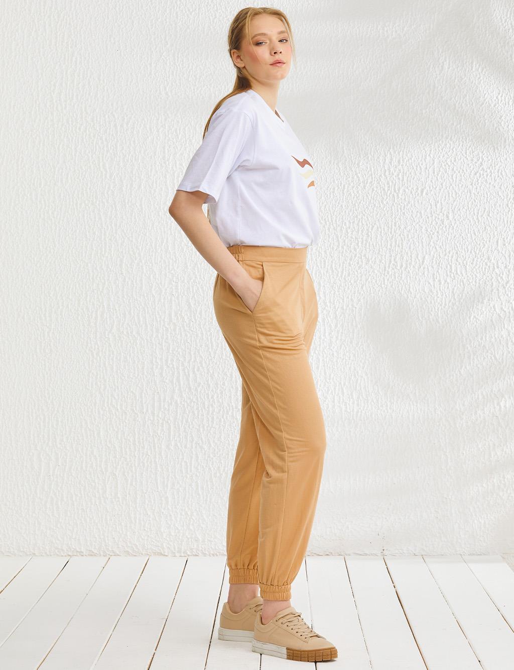 Jogger beige femme outlet