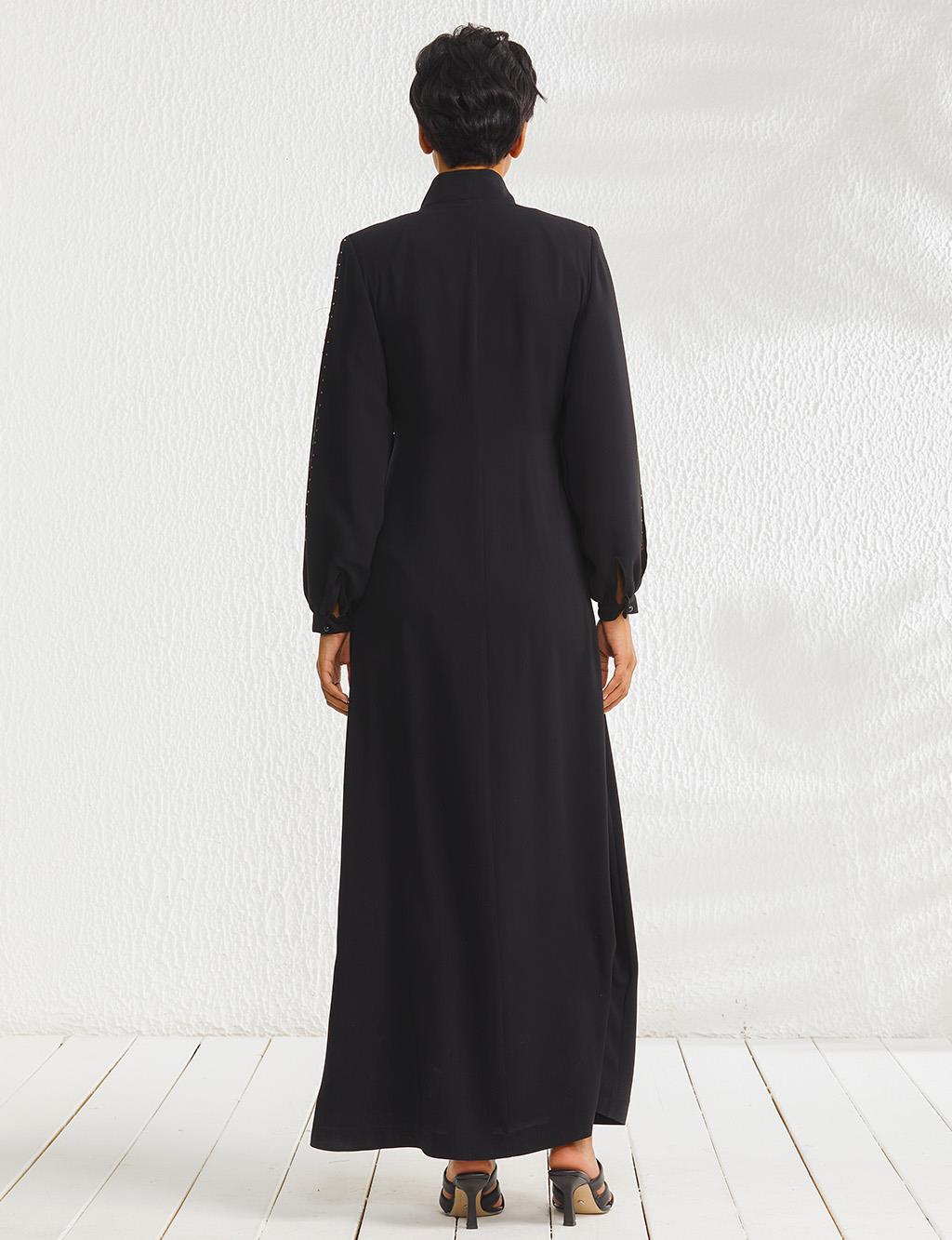 Sleeve Detailed Long Wear & Go Black