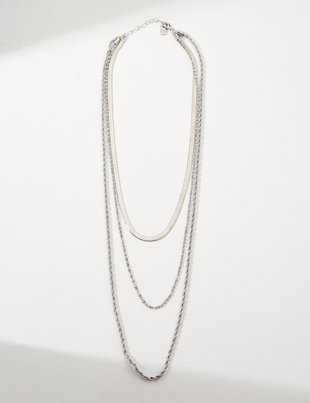 Multi Chain Necklace Silver Color