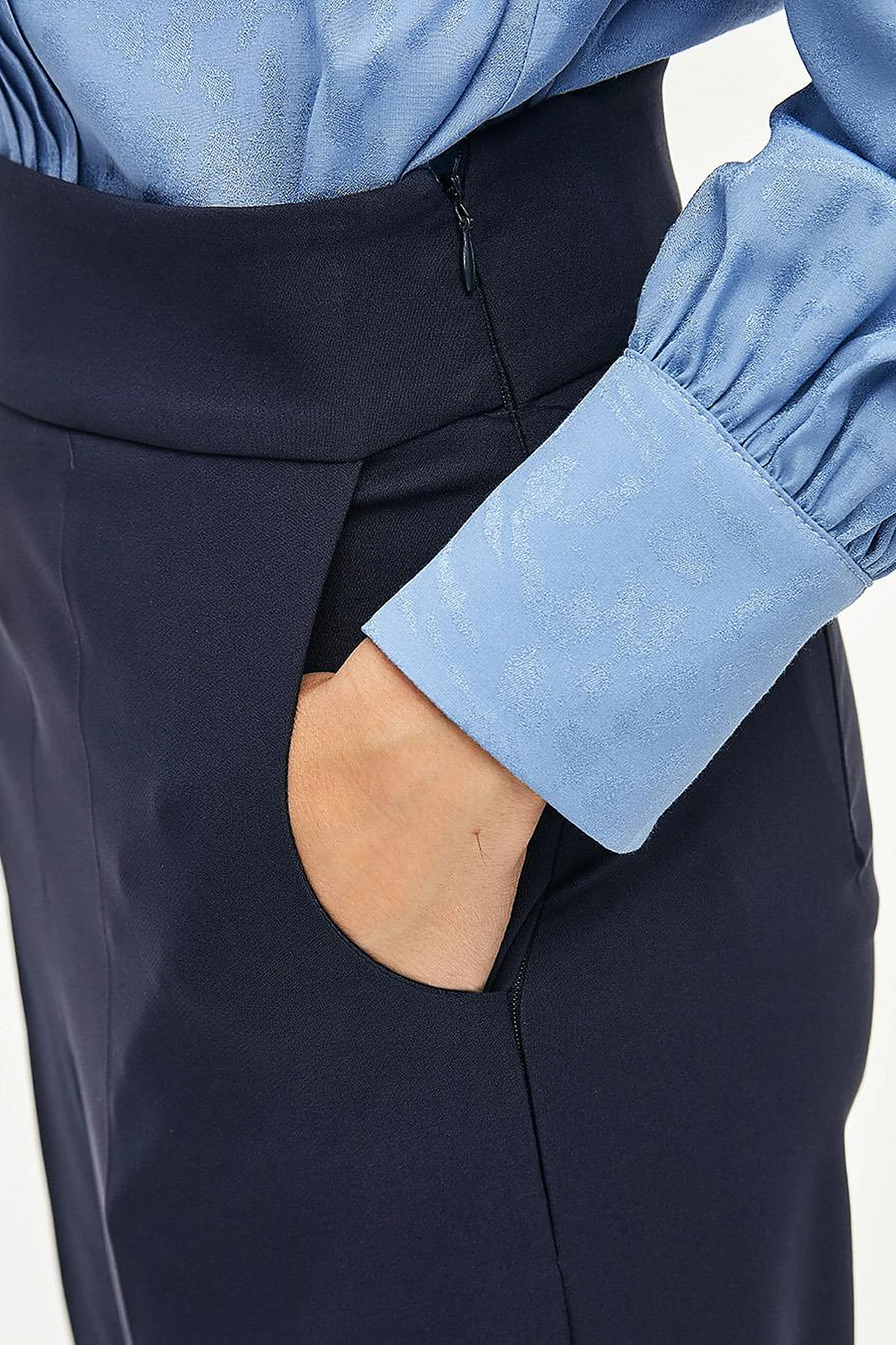 Basic Cepli Pantolon Lacivert 