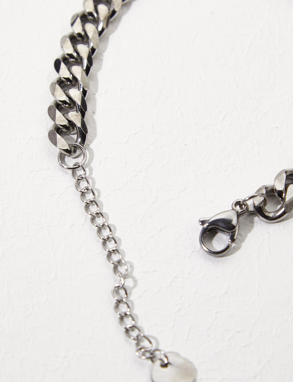 Thick Chain Bracelet Silver Color