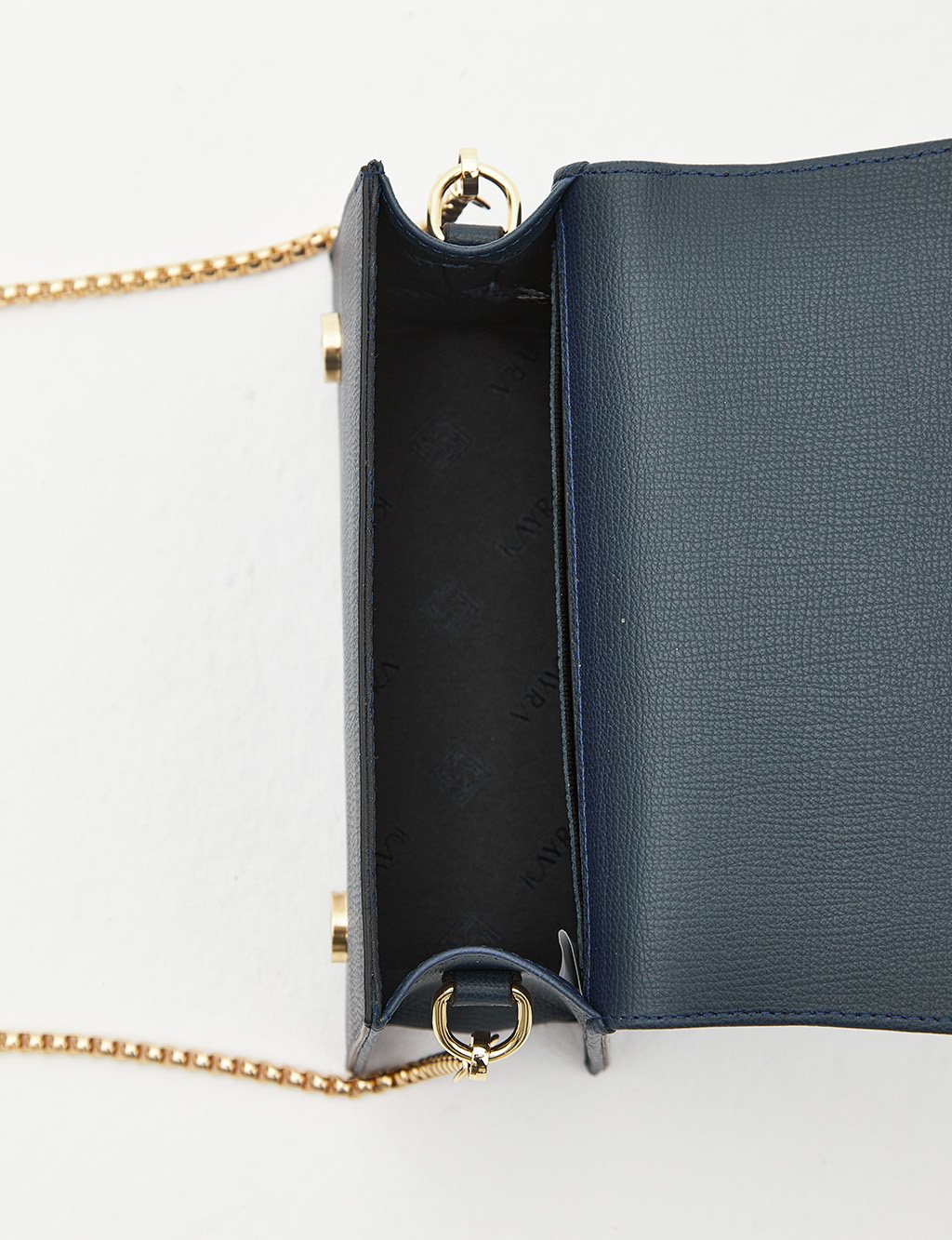 Rectangle Bag with Lid Navy