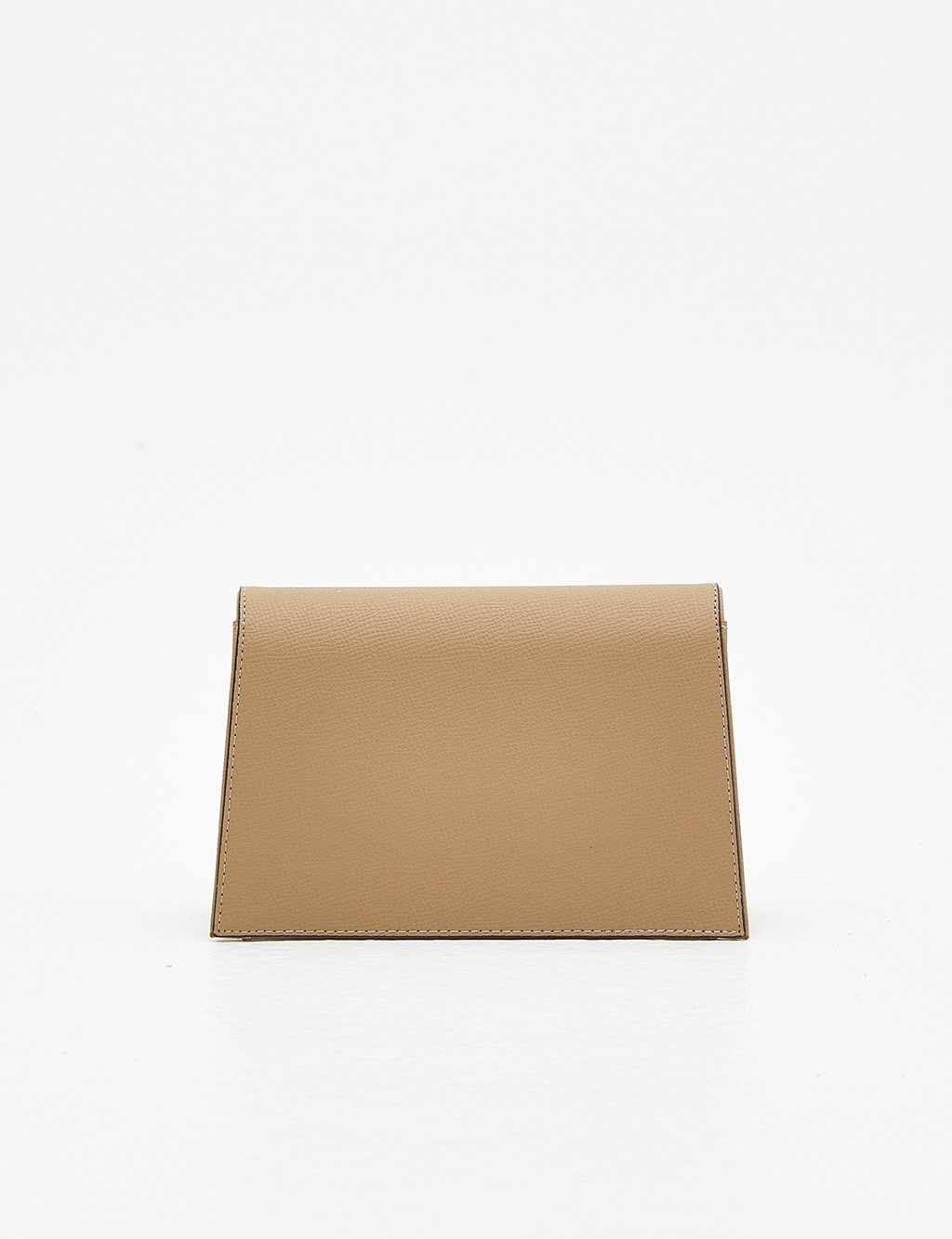 Rectangle Bag with Lid Milky Brown