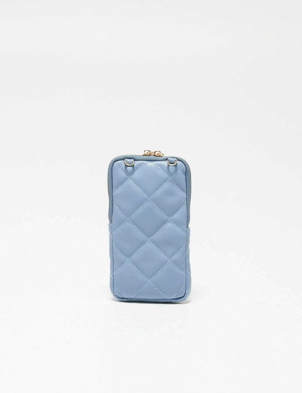 Quilted Bag Wallet Blue