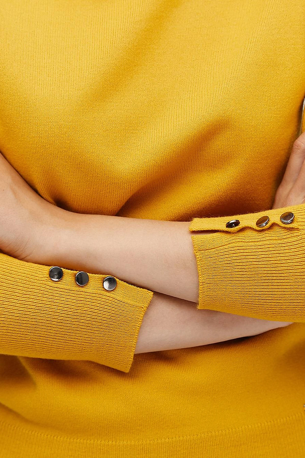 Basic Knit Sweater in Lemon