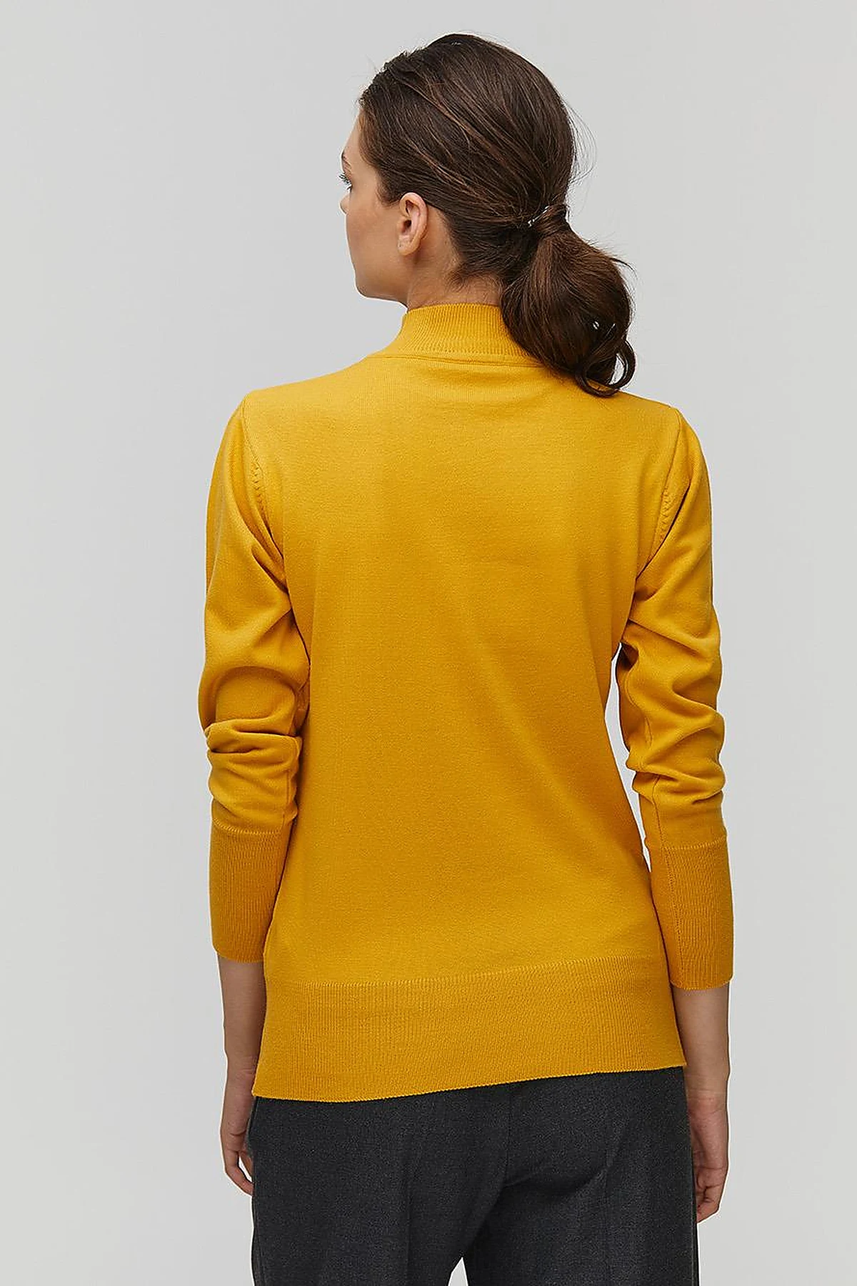 Basic Knit Sweater in Lemon