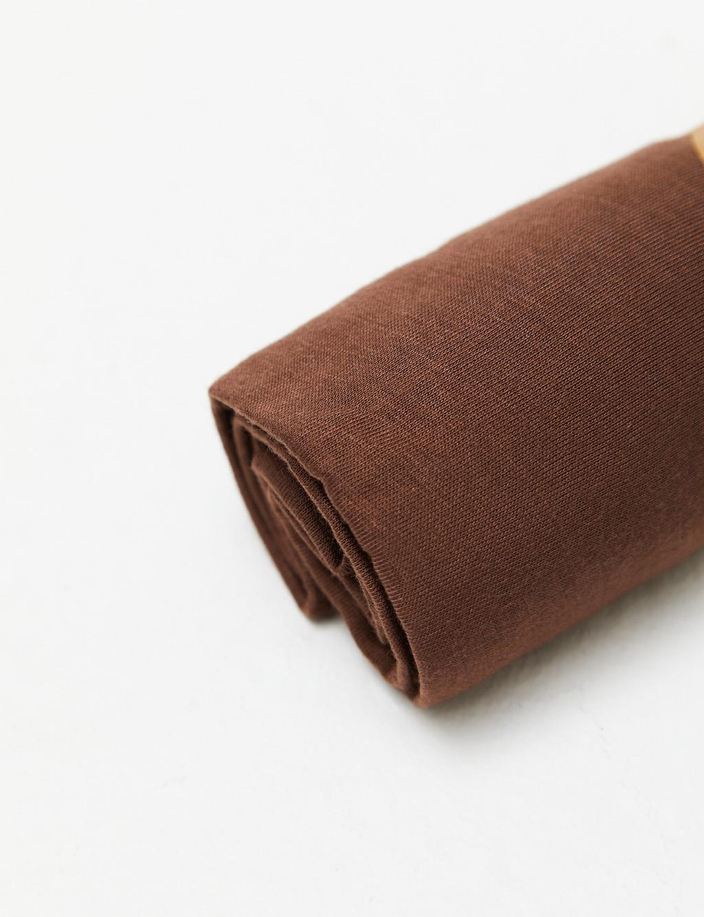 Basic Combed Shawl Brown