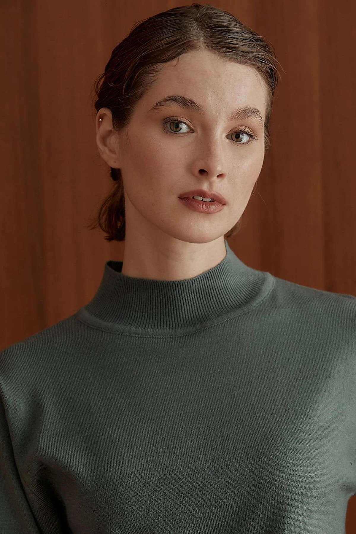 Basic Knit Sweater Musty Green
