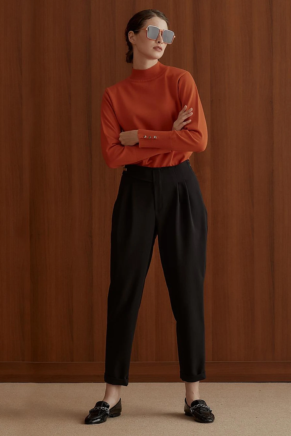 KYR Double Leg Slouchy Pants Black