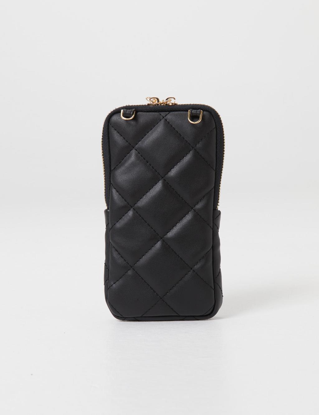 Quilted Wallet Bag Black