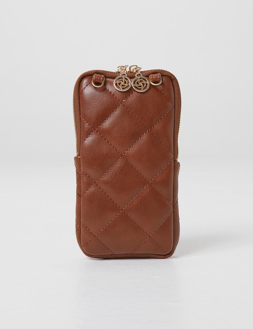 Quilted Wallet Bag Tobacco