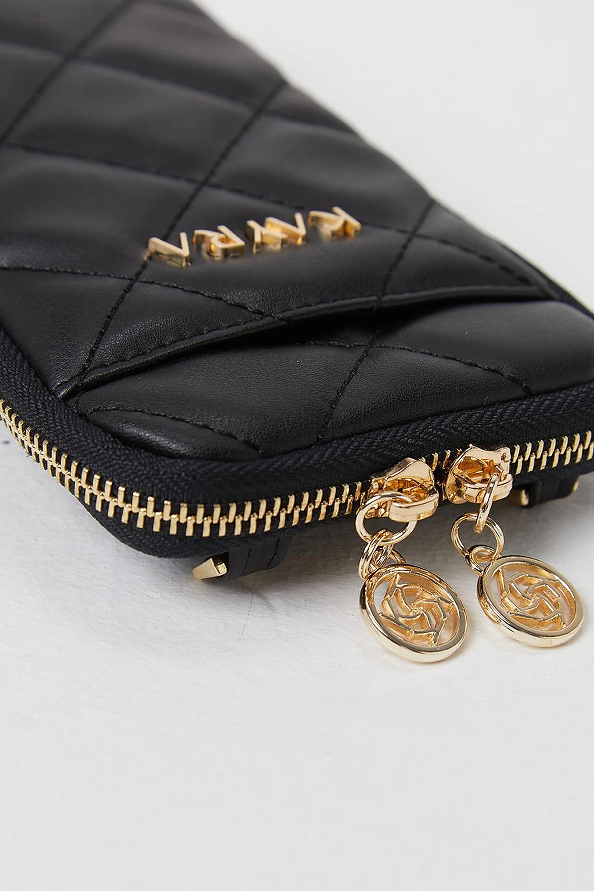 Quilted Wallet Bag Black