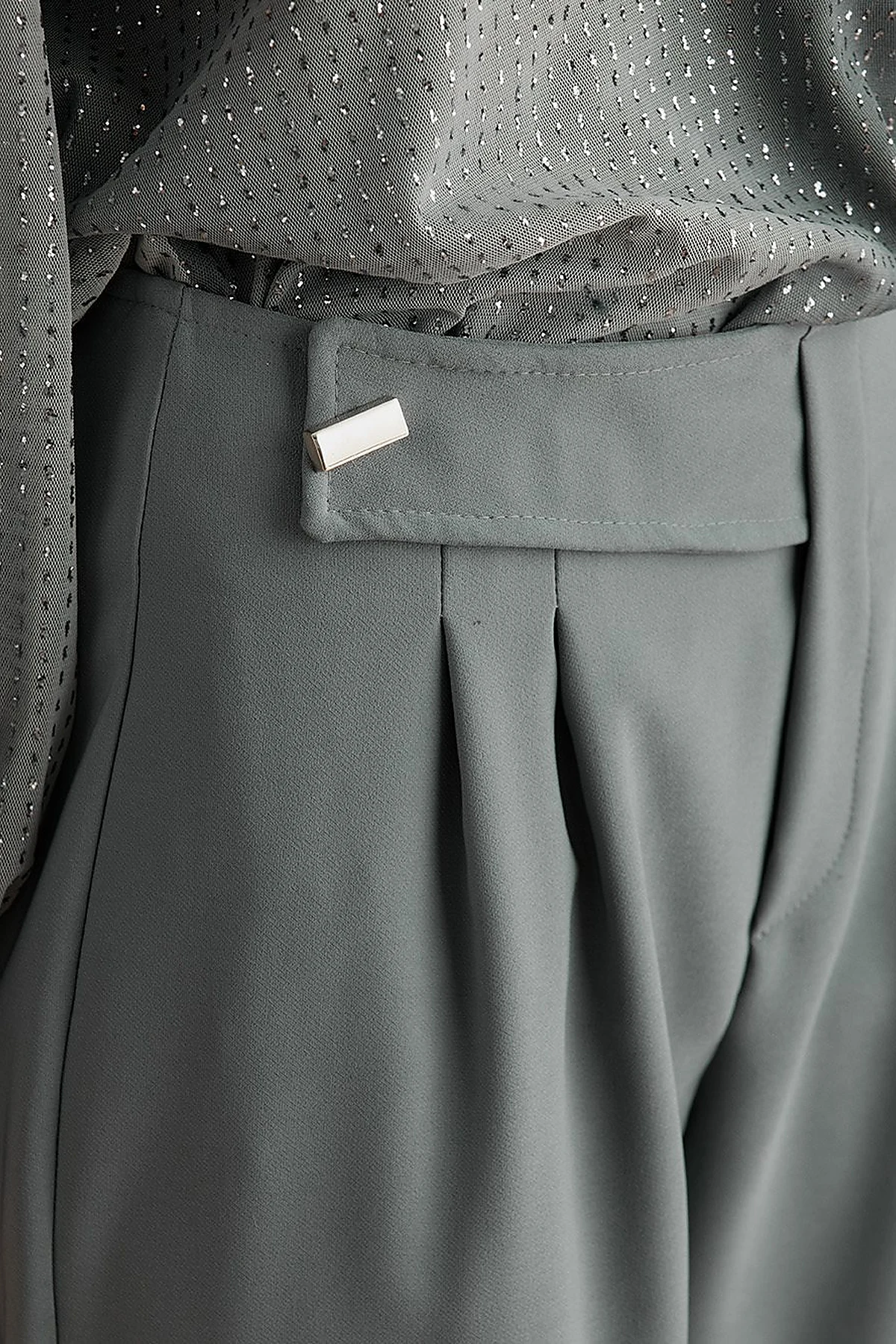 KYR Double Leg Slouchy Pants Teal