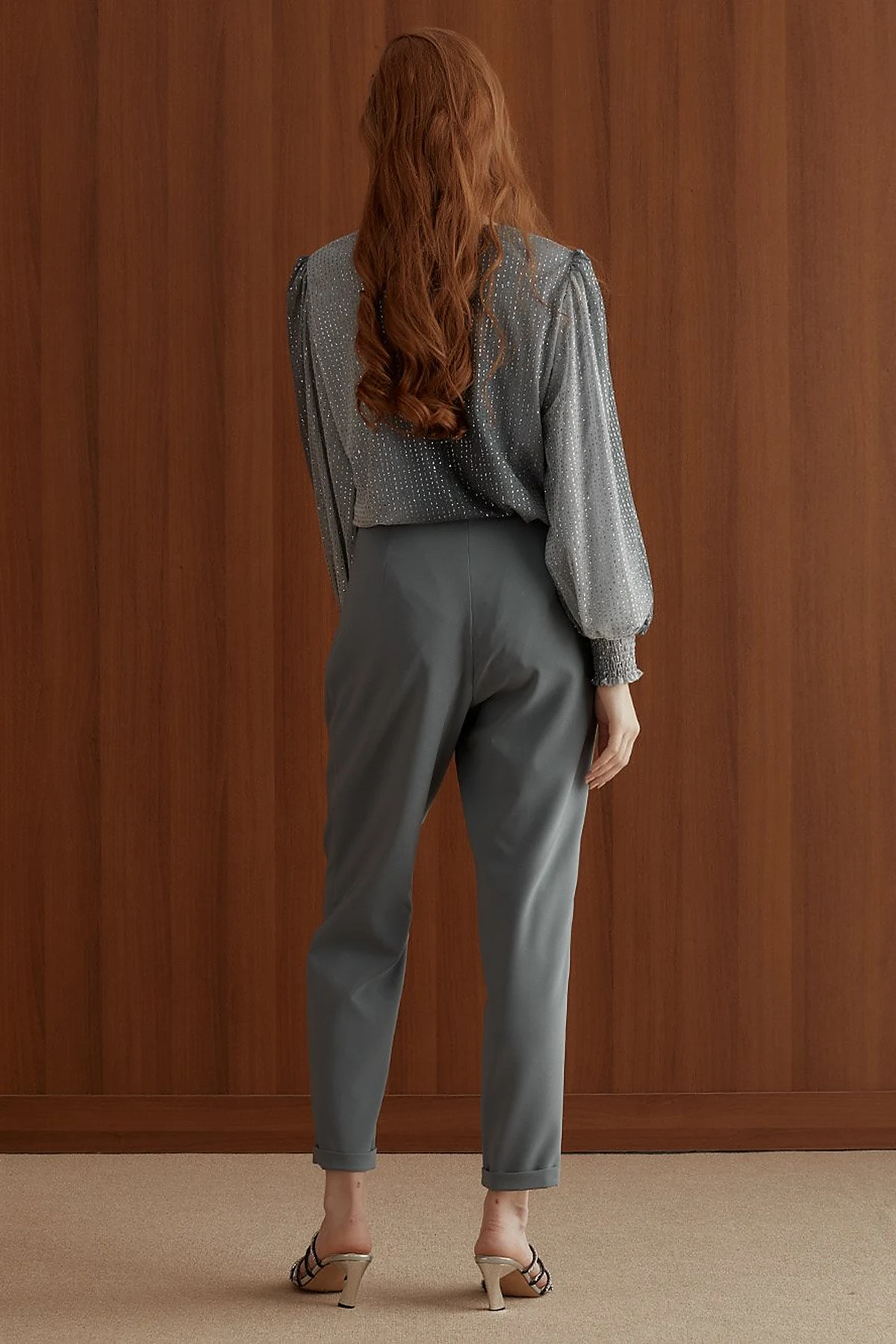 KYR Double Leg Slouchy Pants Teal