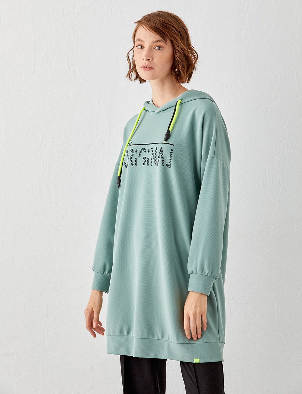 KYR Printed Hoodie Sweatshirt Mint