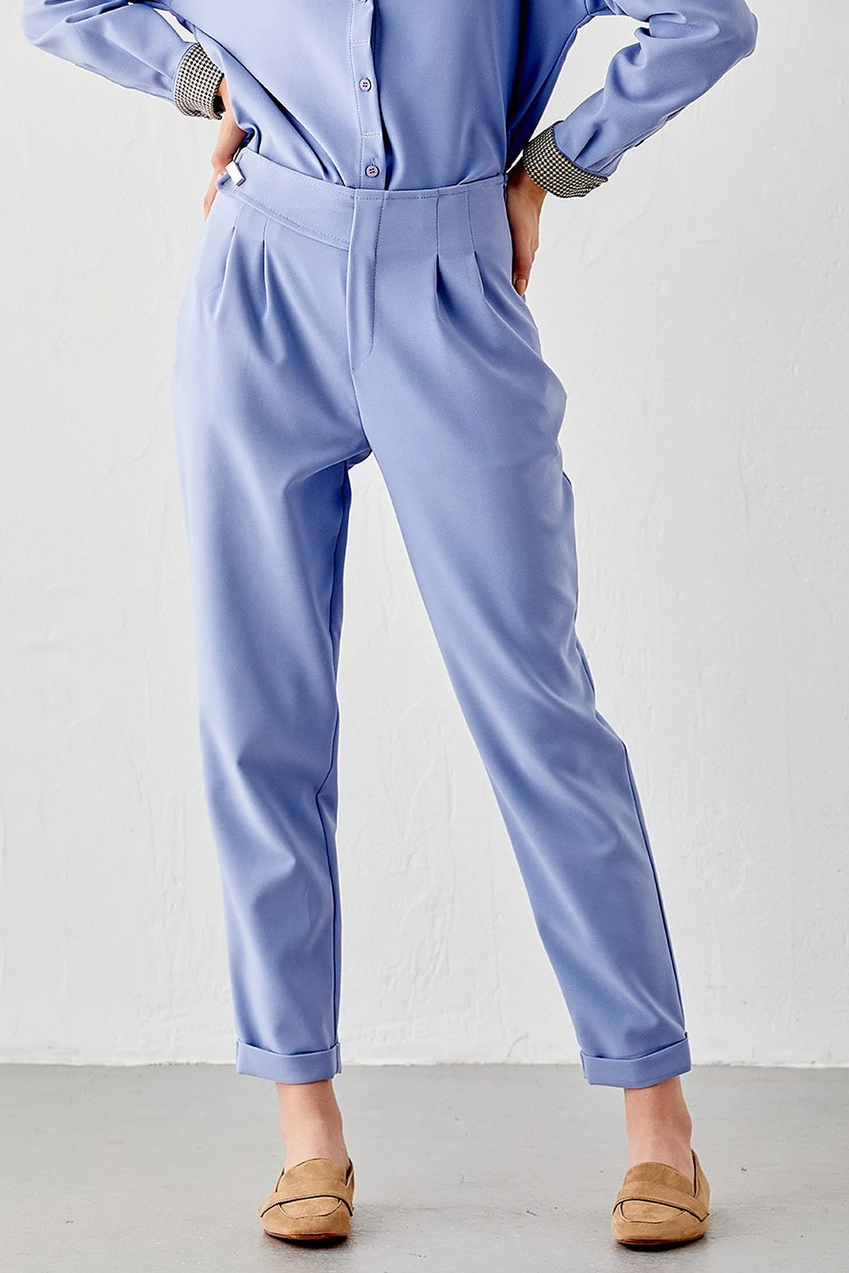 KYR Double Leg Slouchy Pants Sky Blue