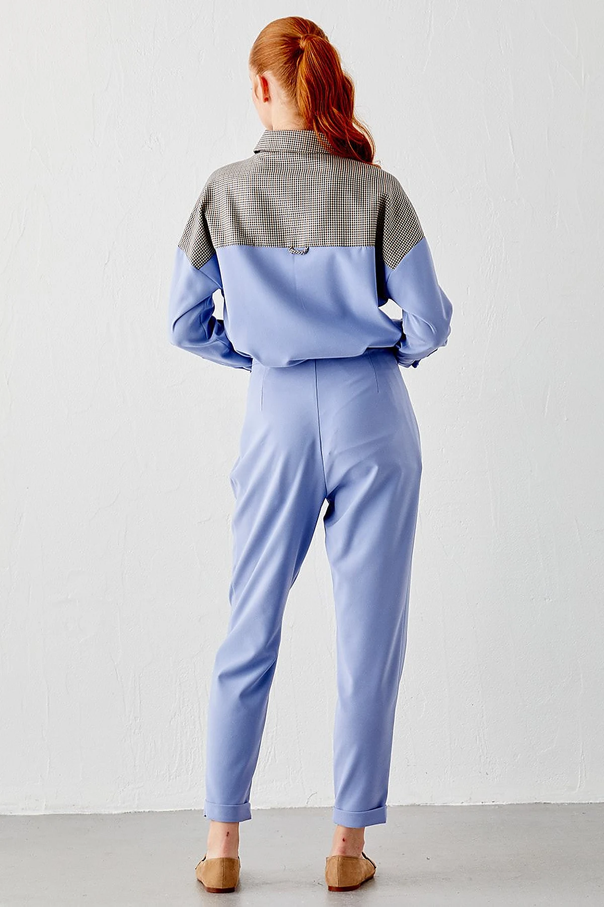 KYR Double Leg Slouchy Pants Sky Blue