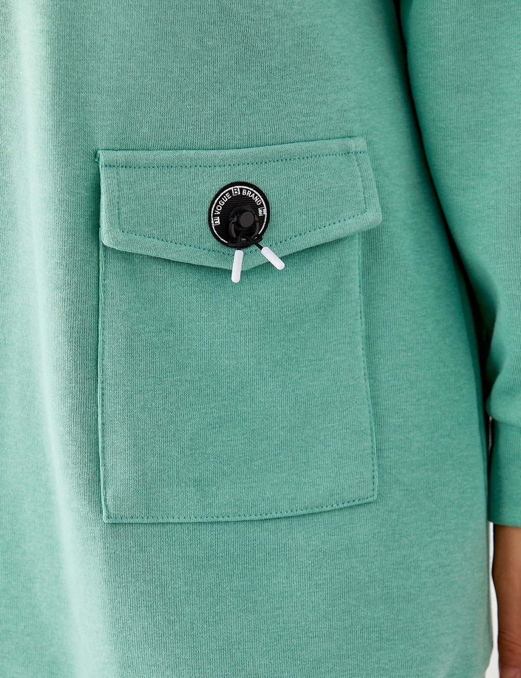 Half Zipper Grandad Collar Sweatshirt Mint