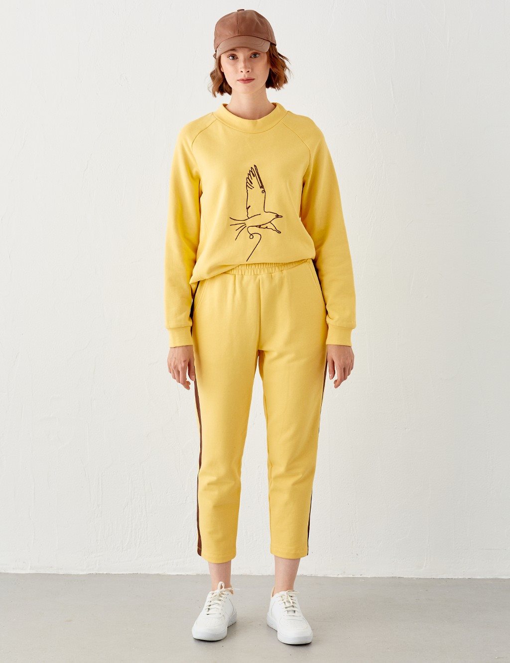 Striped Casual Pants Yellow