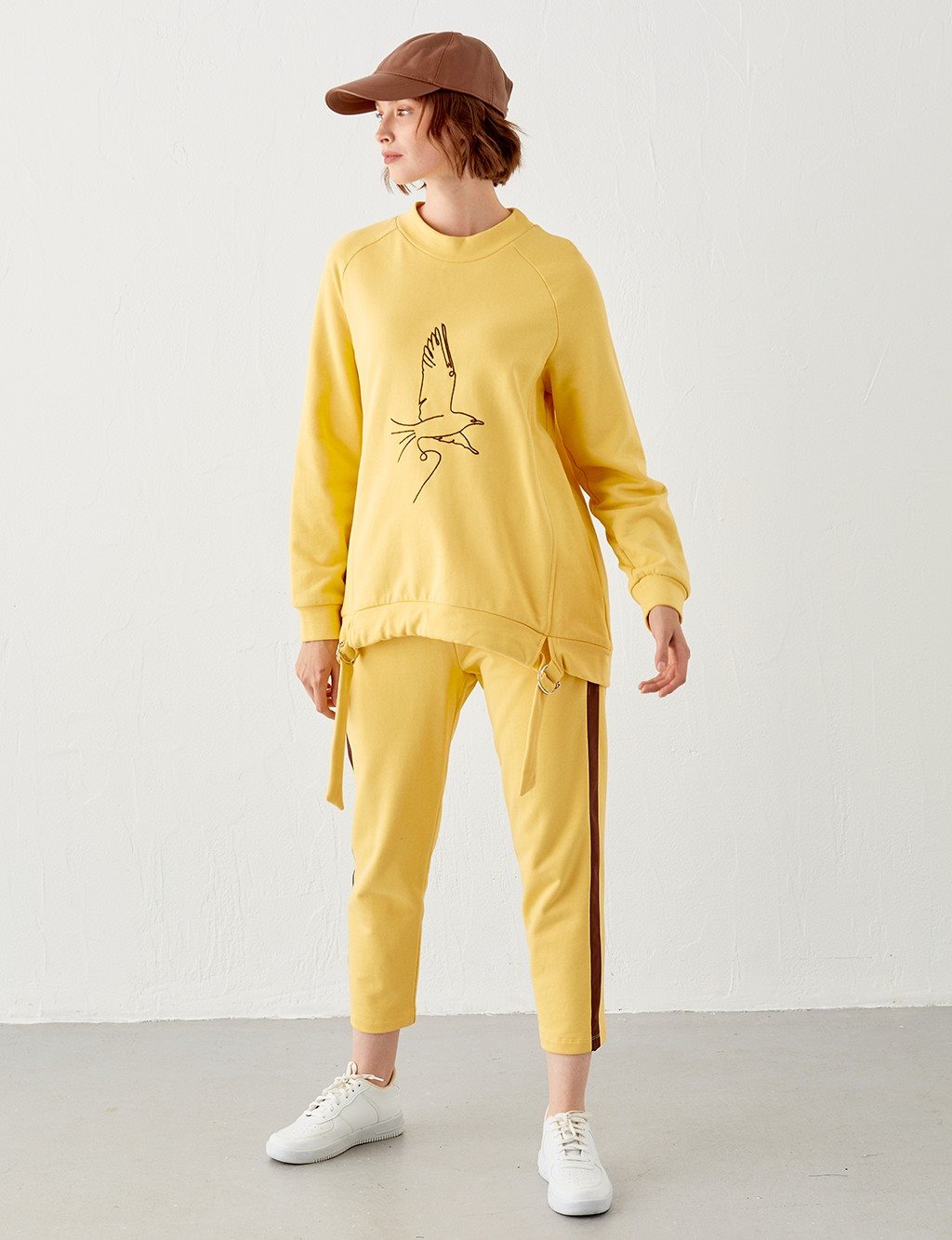 Striped Casual Pants Yellow