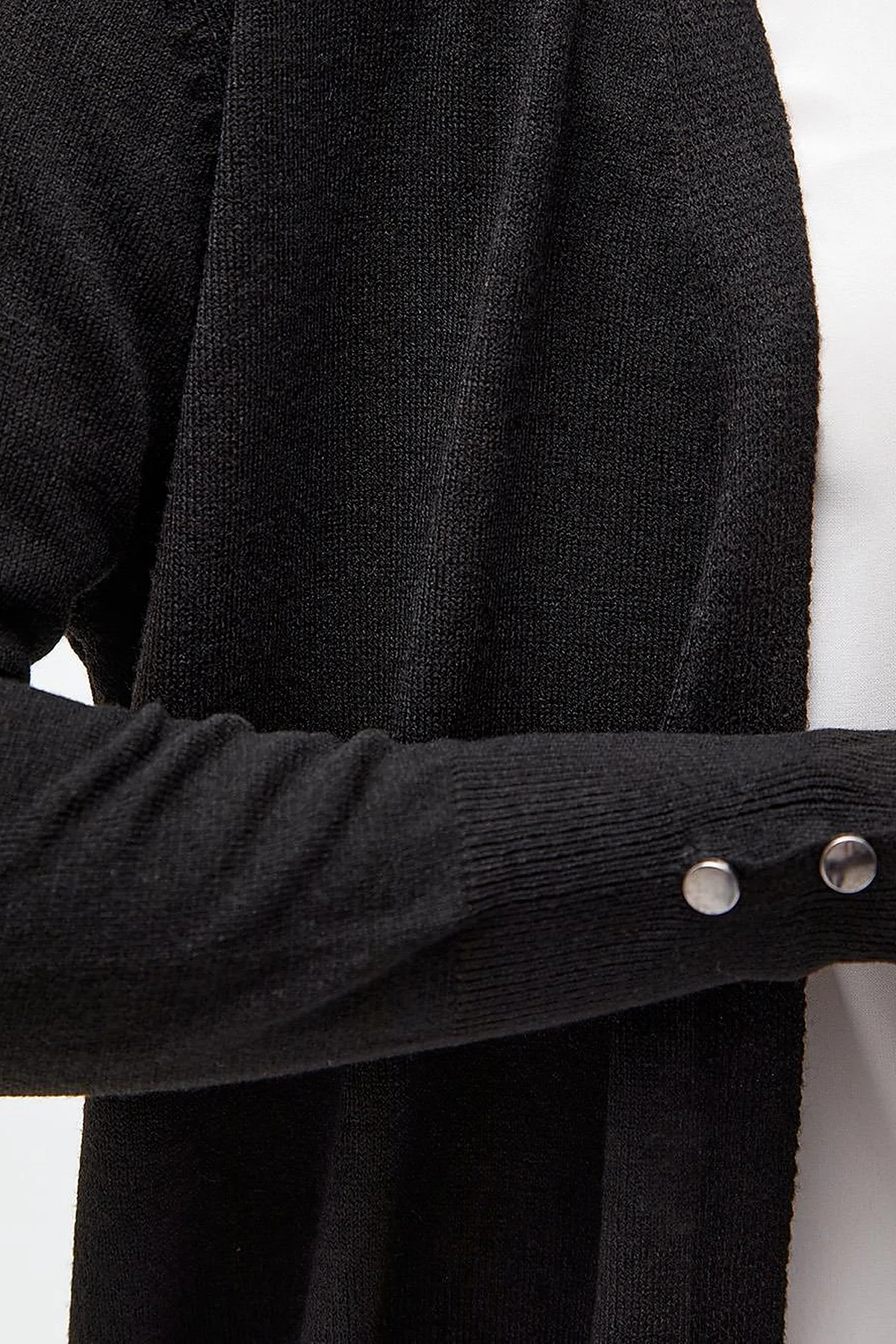 Long Knitwear Cardigan Black