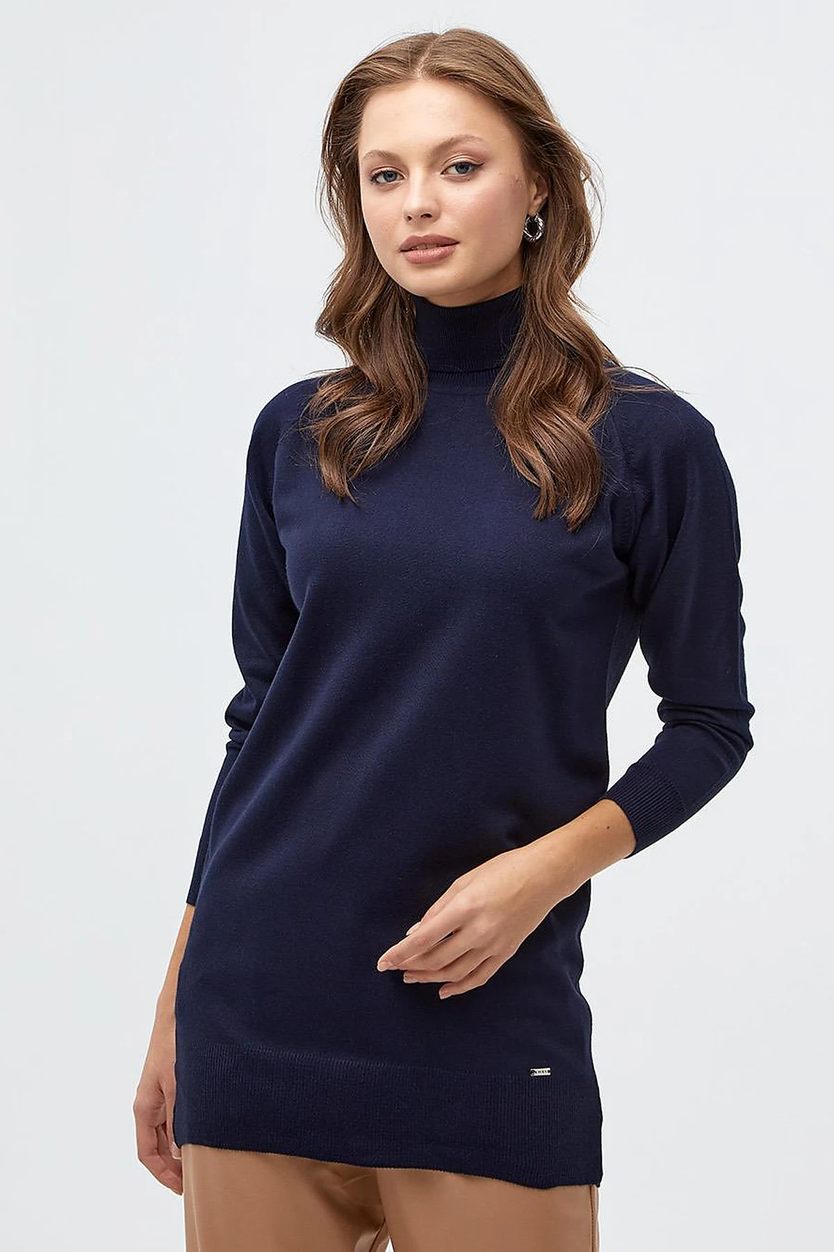 Turtleneck Knitwear Sweater Navy