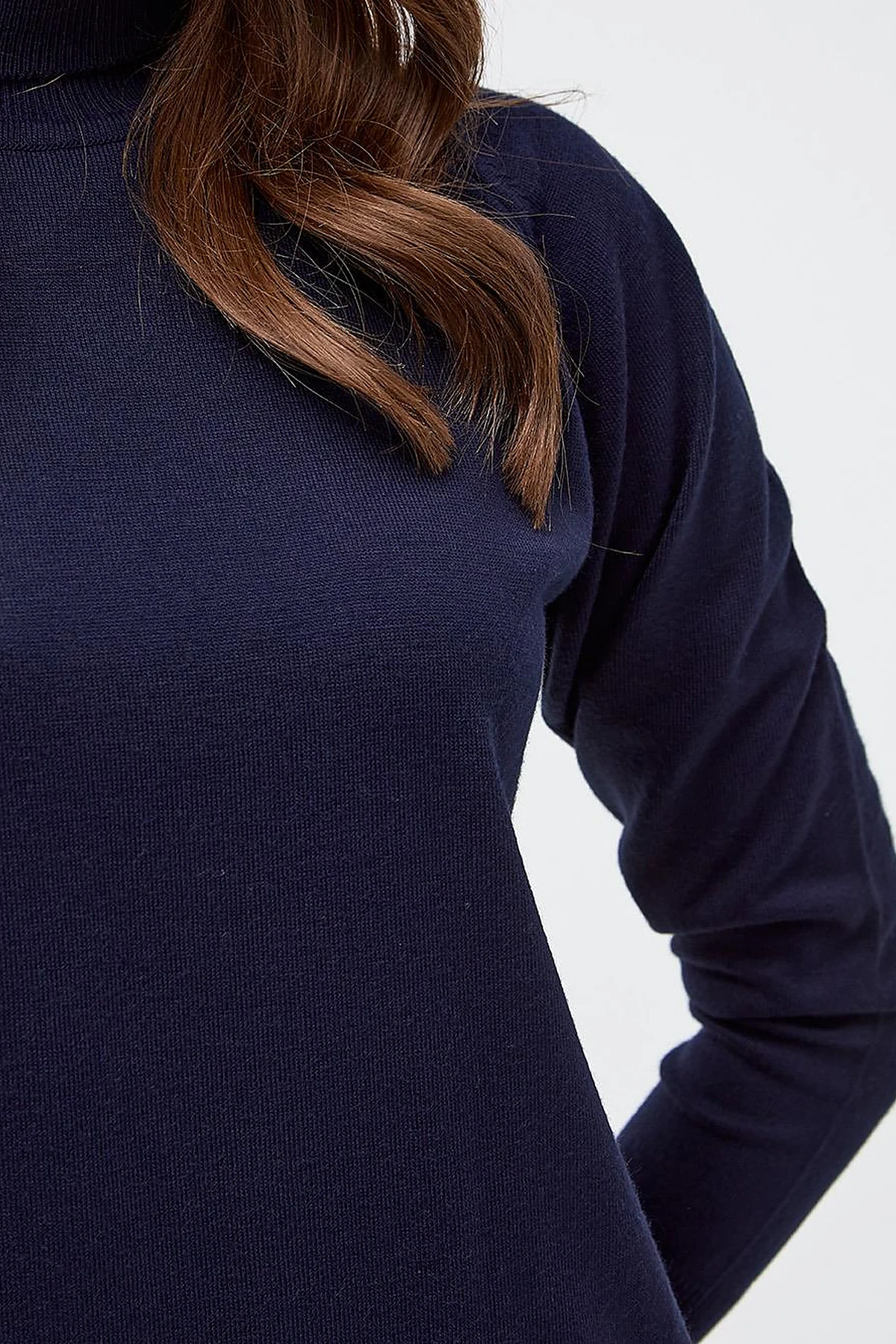 Turtleneck Knitwear Sweater Navy