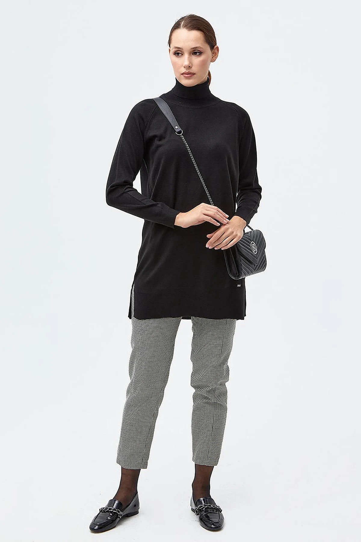 Turtleneck Knitwear Sweater Black