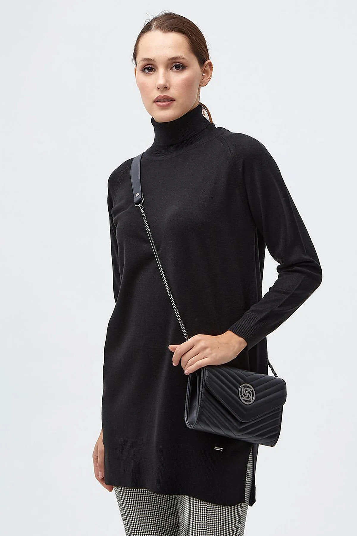 Turtleneck Knitwear Sweater Black