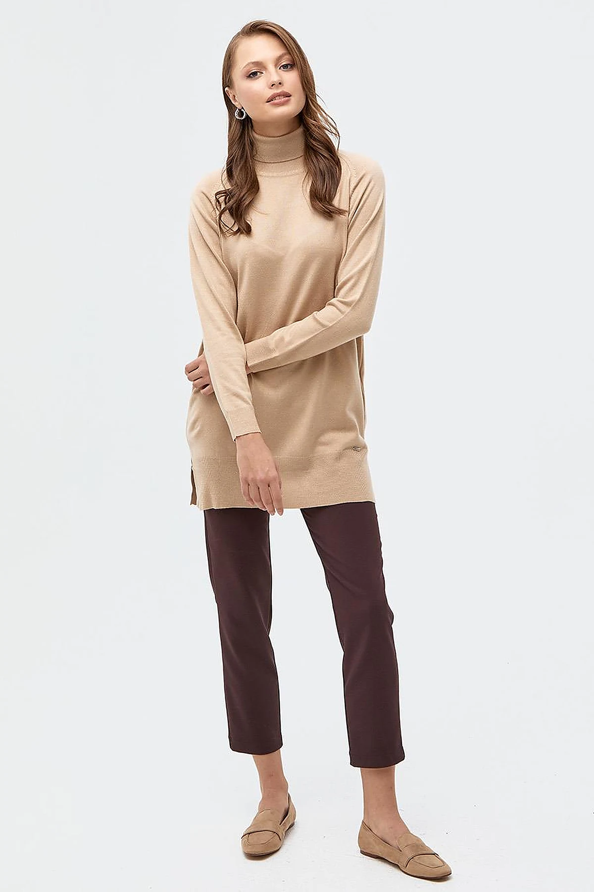 Turtleneck Knitwear Sweater Stone