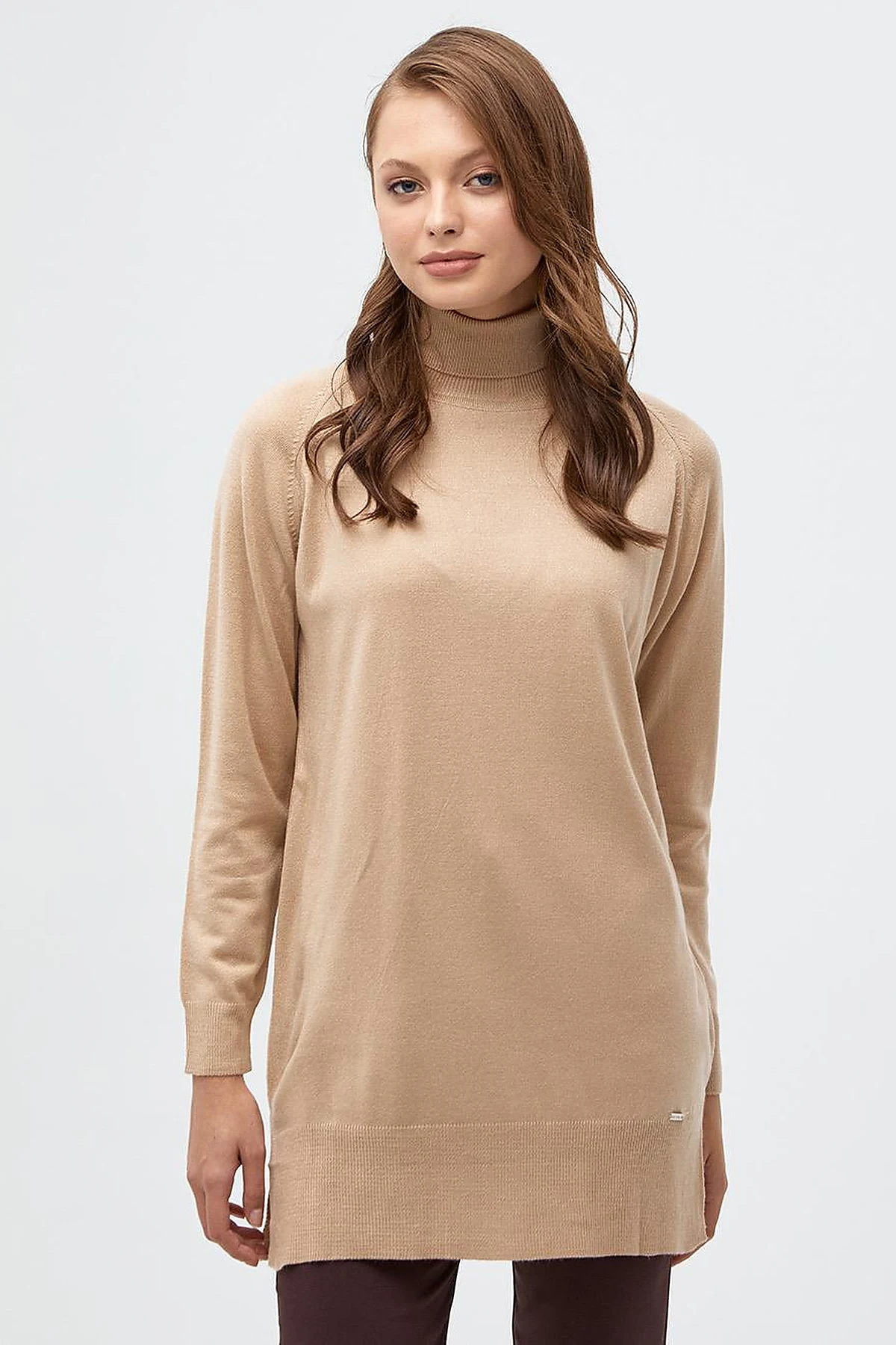 Turtleneck Knitwear Sweater Stone