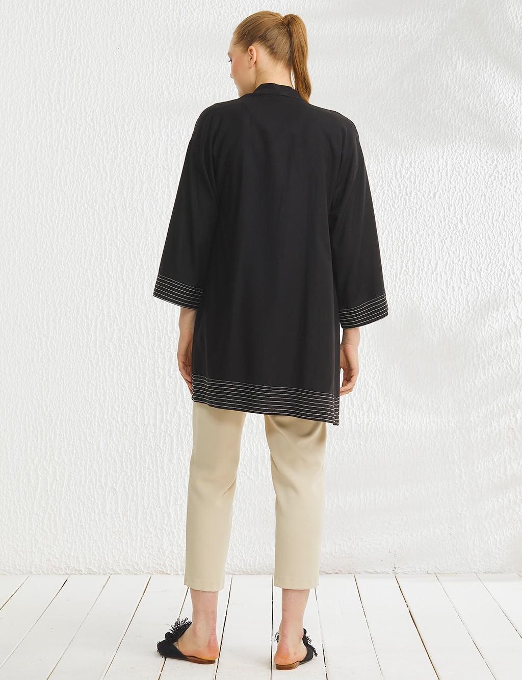 KYR Embroidered Low Sleeve Wear-Go Black
