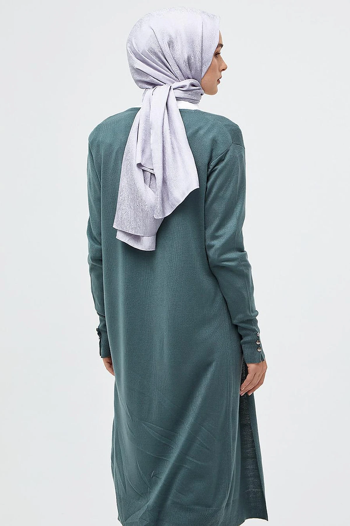  Long Knitwear Cardigan Musty Green