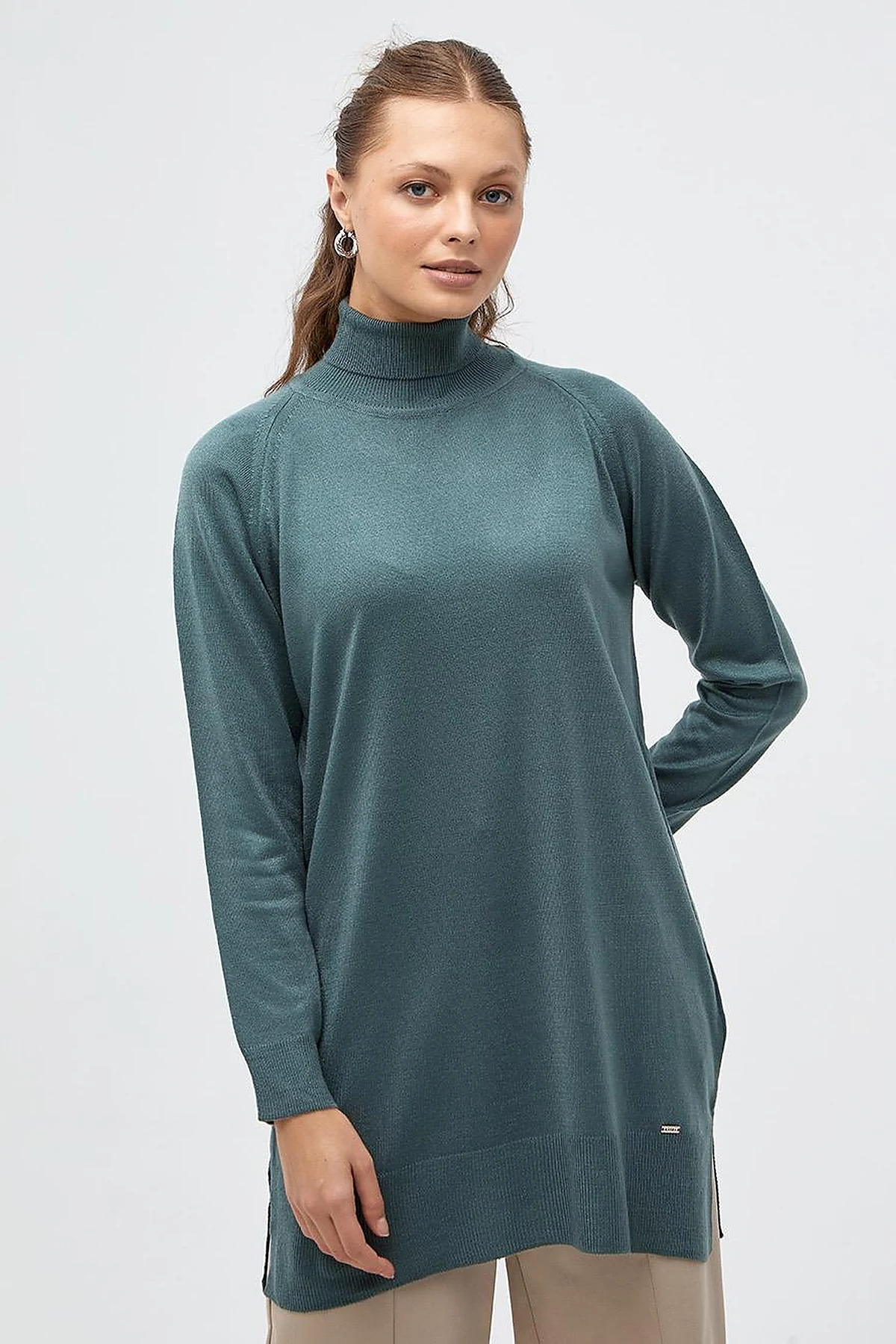 Turtleneck Knitwear Sweater Musty Green