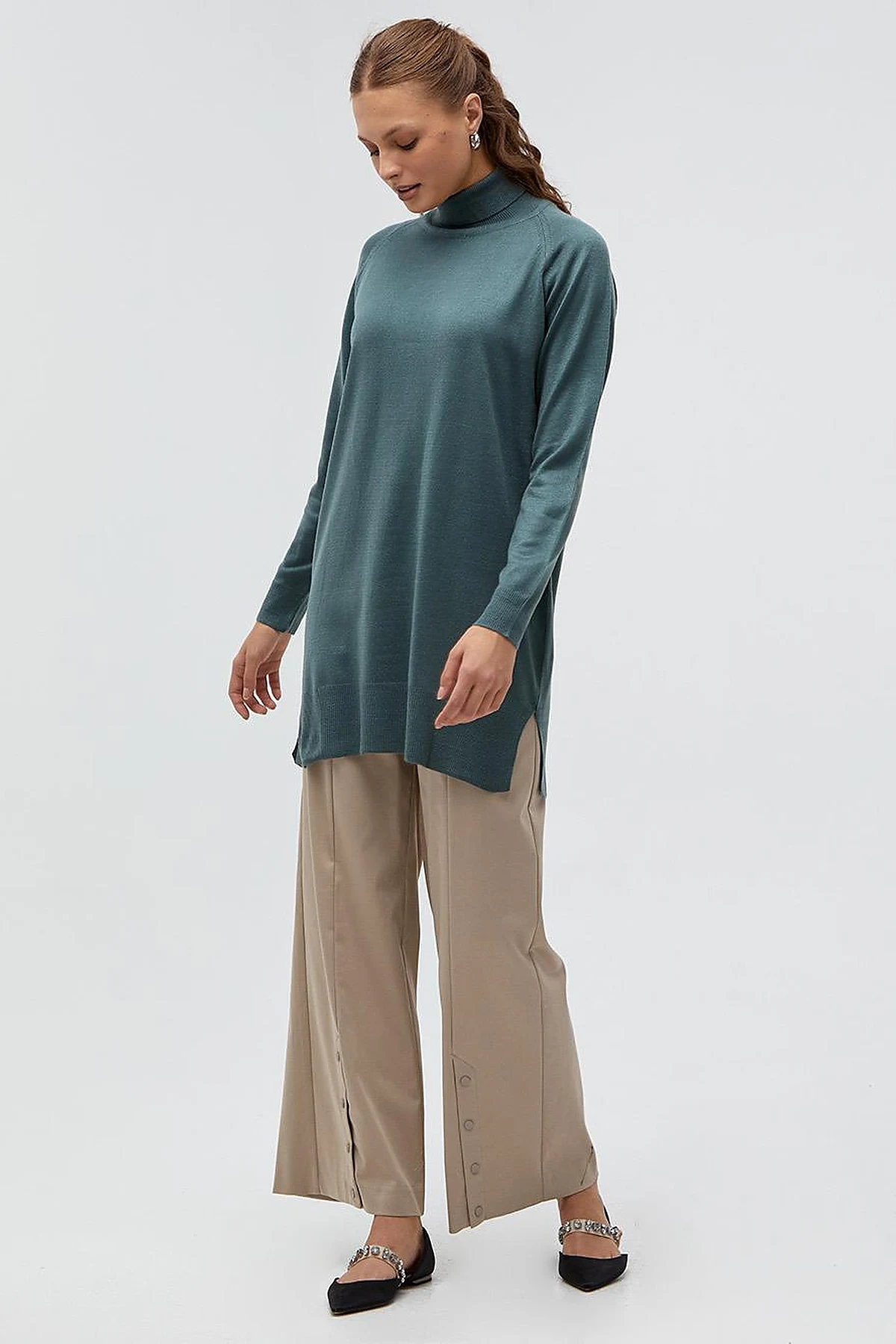Turtleneck Knitwear Sweater Musty Green
