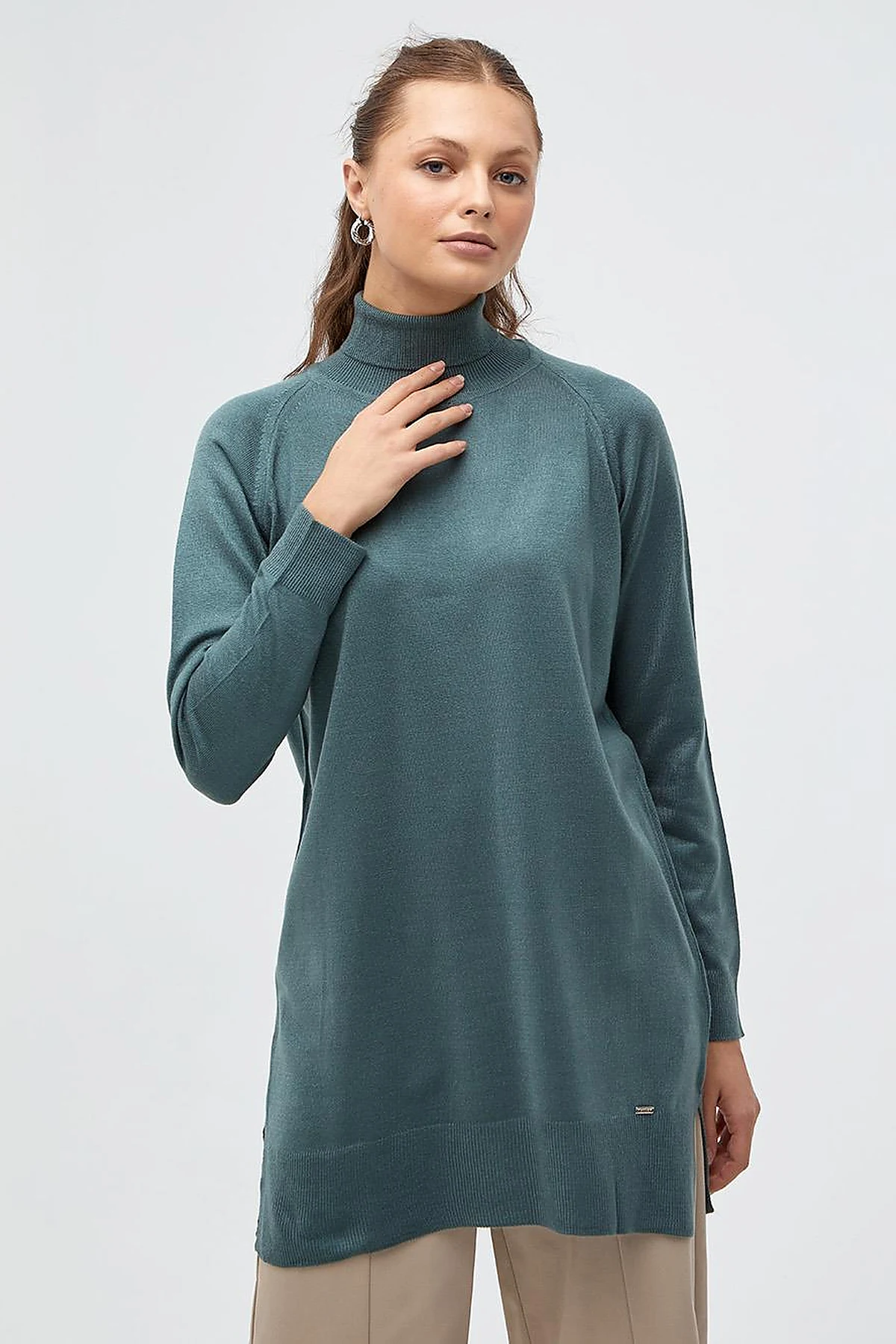 Turtleneck Knitwear Sweater Musty Green
