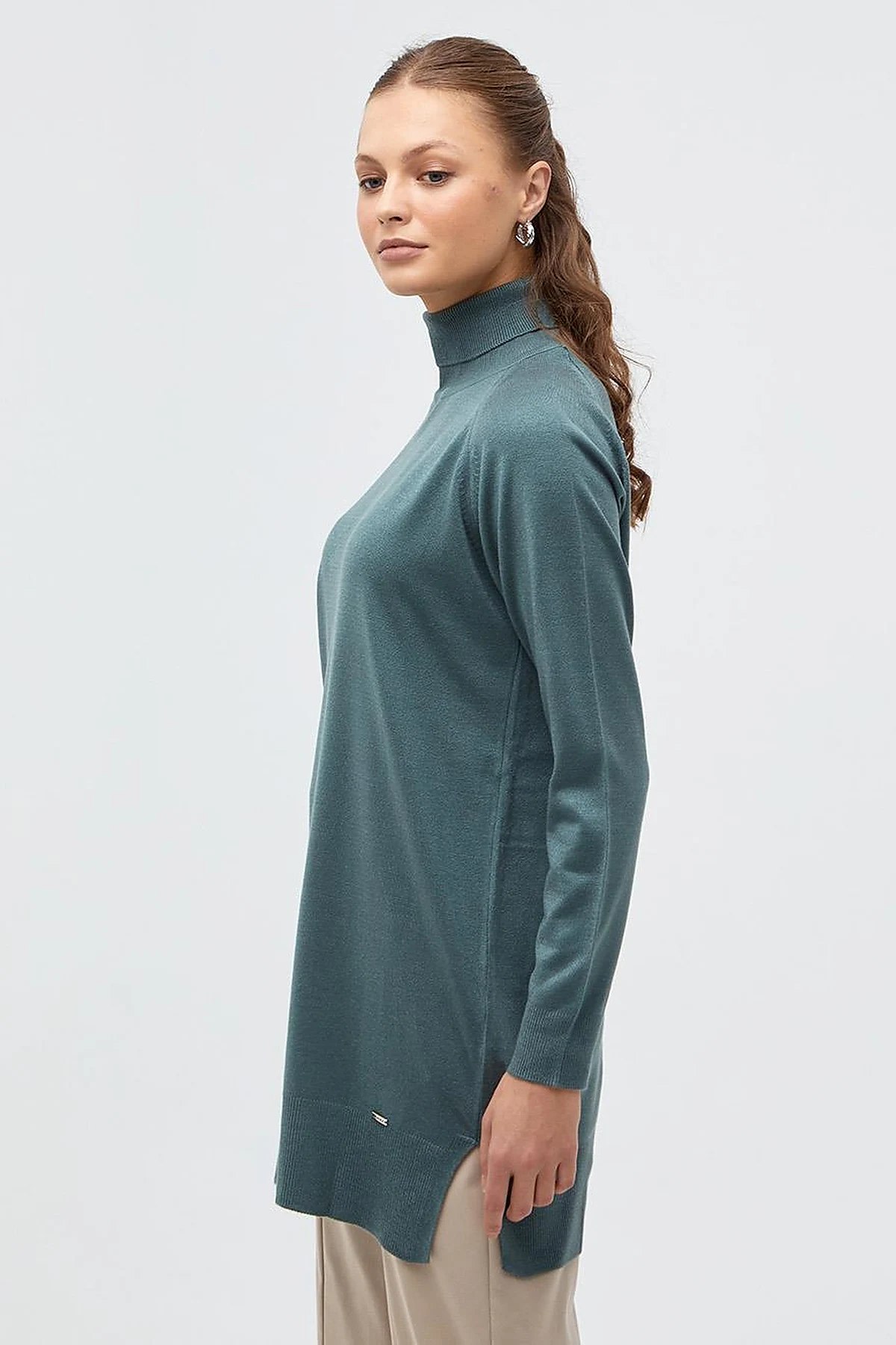 Turtleneck Knitwear Sweater Musty Green