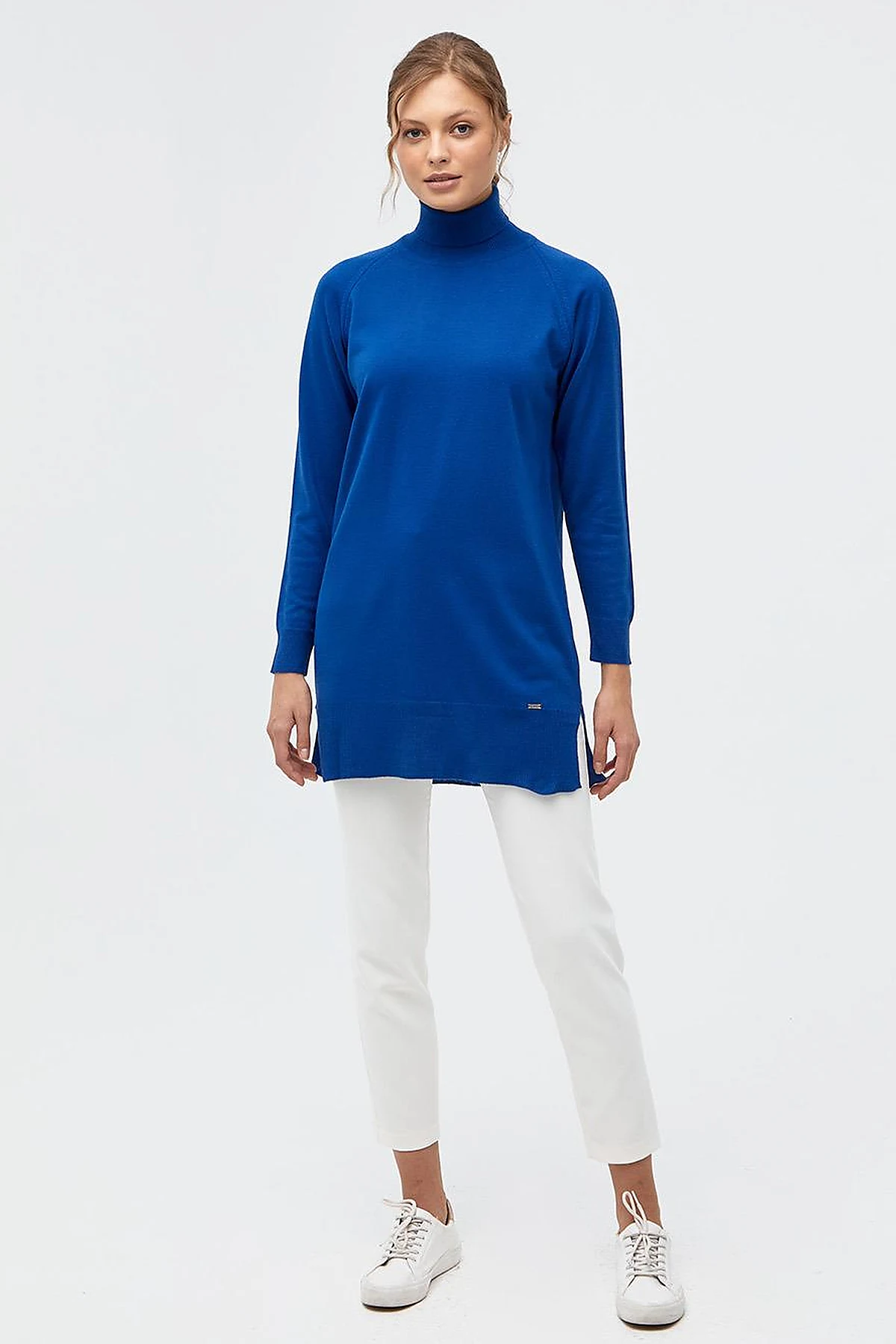 Turtleneck Knitwear Sweater Sax