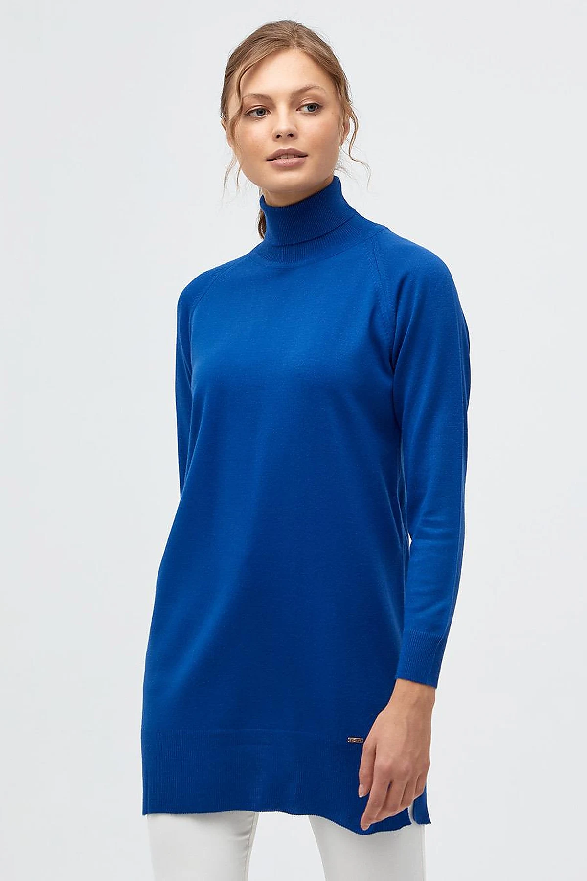 Turtleneck Knitwear Sweater Sax