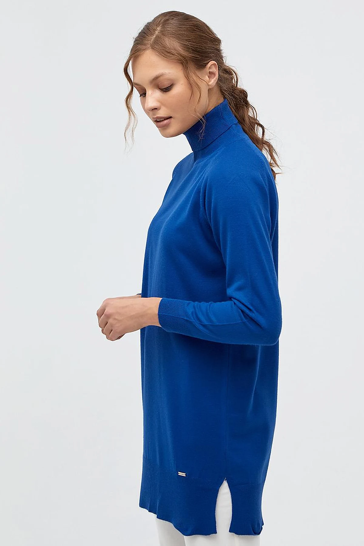 Turtleneck Knitwear Sweater Sax