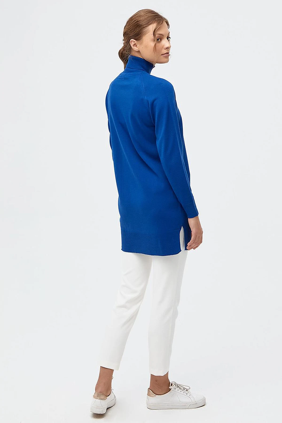 Turtleneck Knitwear Sweater Sax
