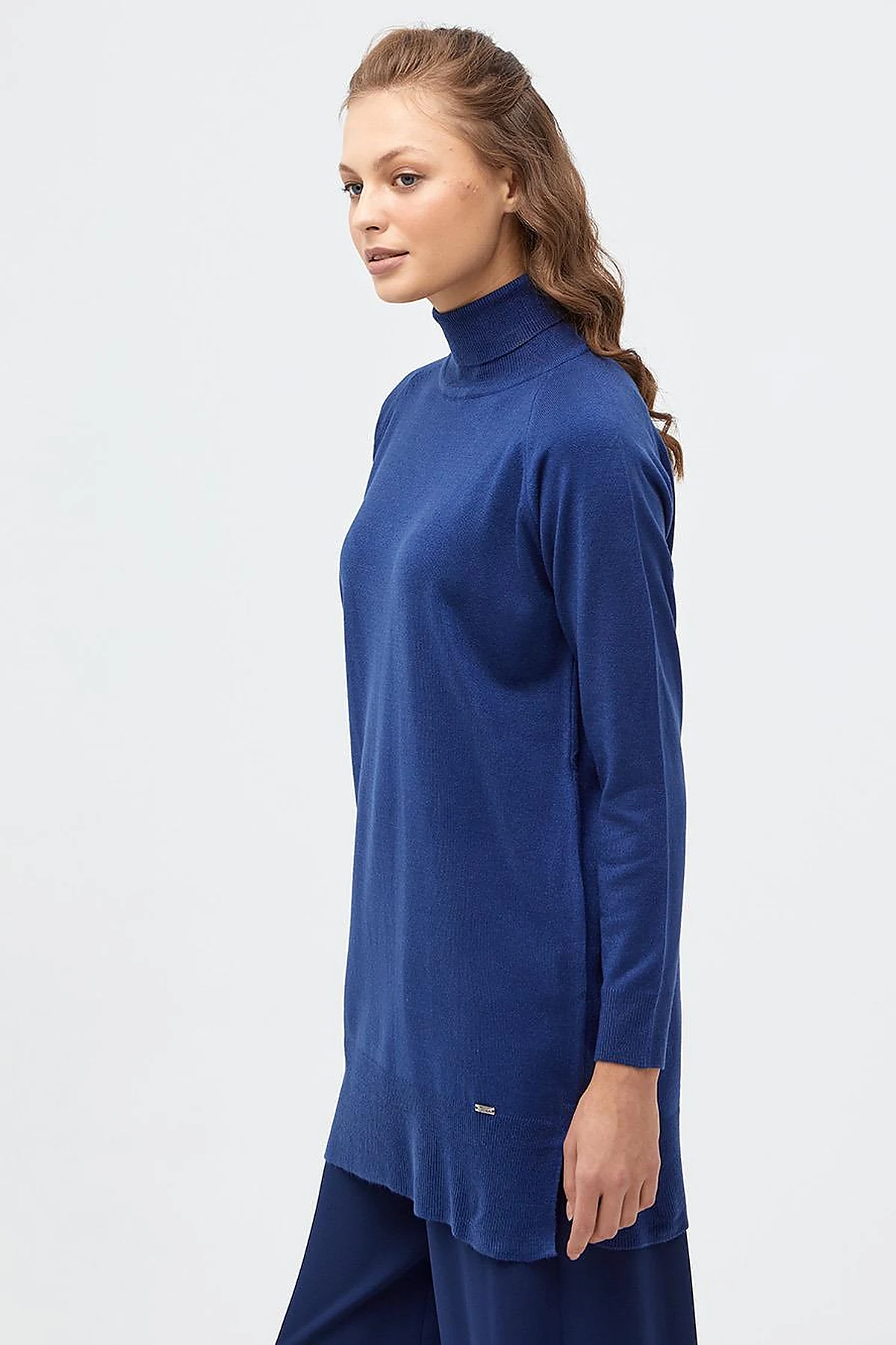 Turtleneck Knitwear Sweater Indigo