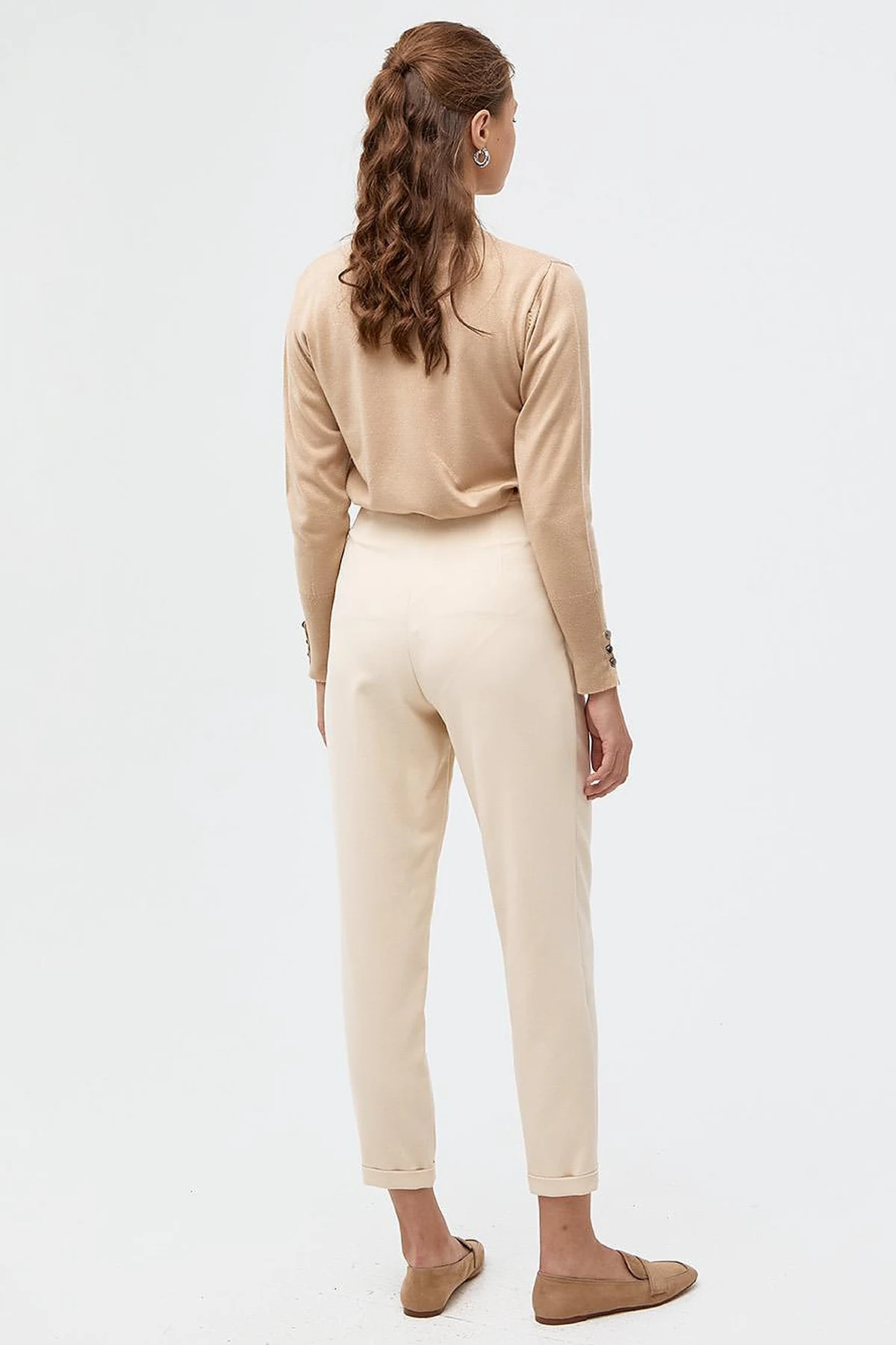 KYR Double Leg Slouchy Pants Cream