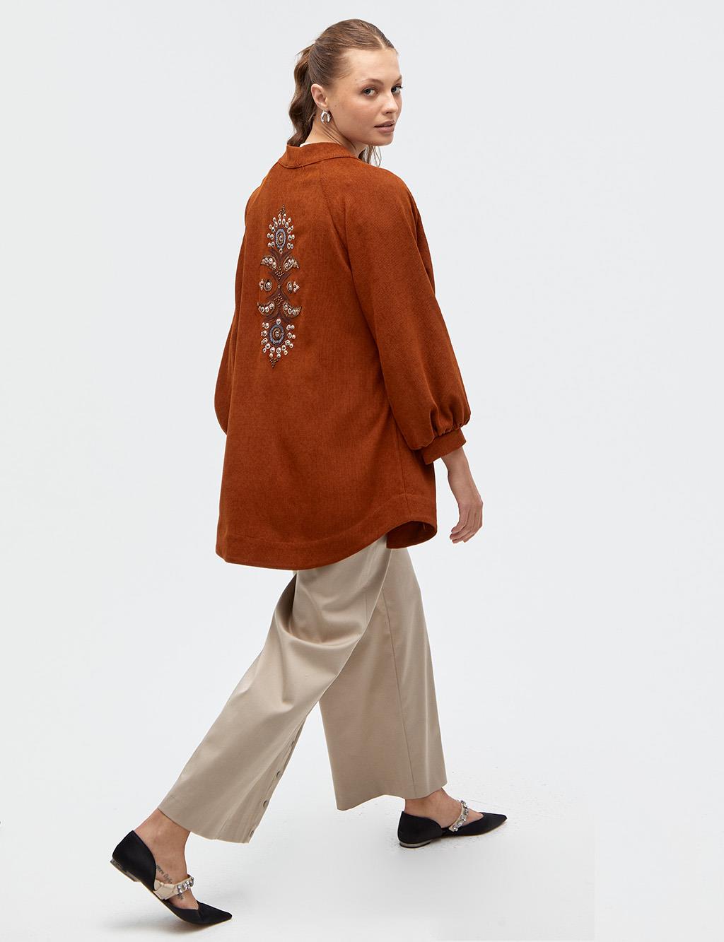 Ethnic Pattern Embroidered Jacket Tile