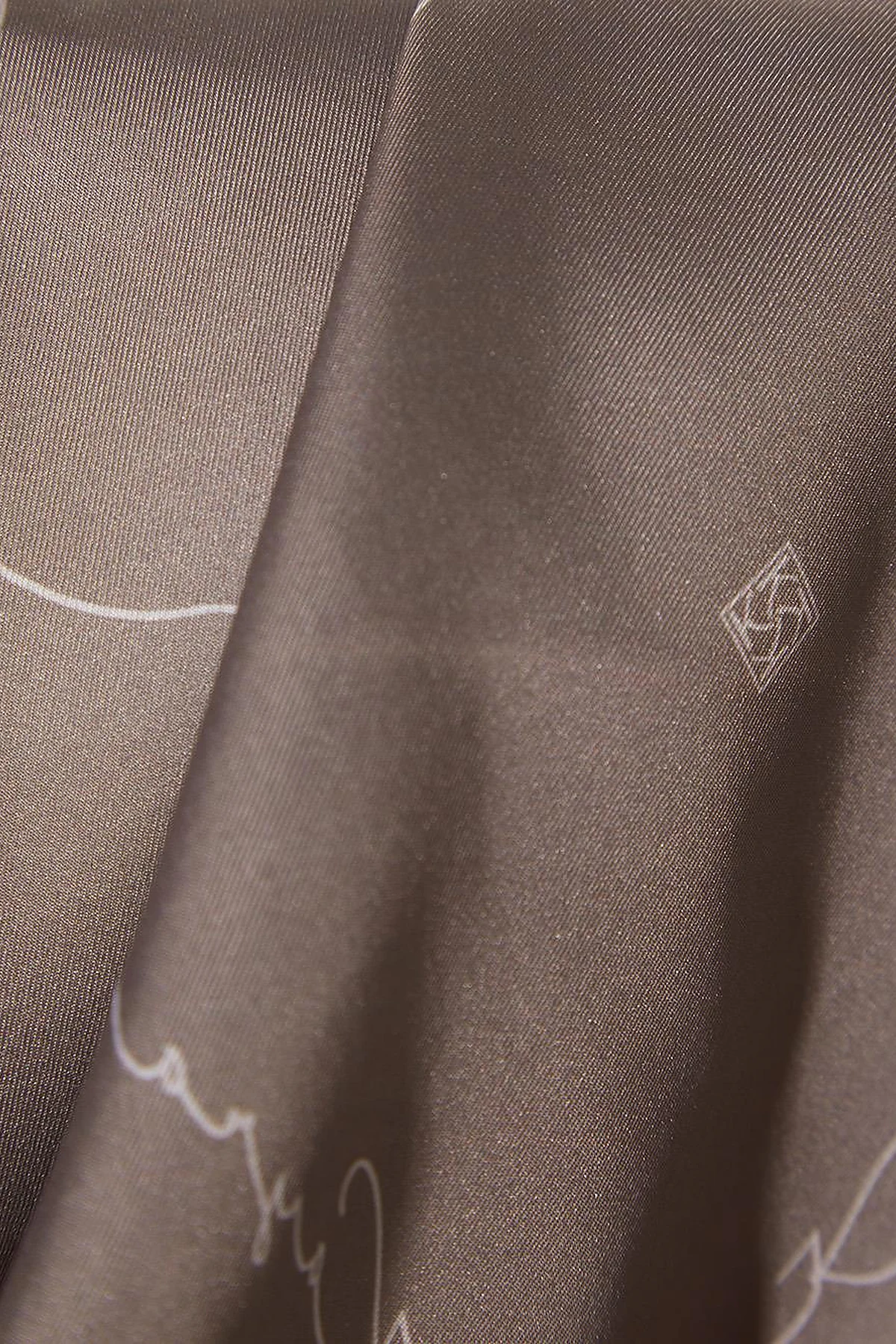 Signature Figured Monogram Scarf Dark Mink