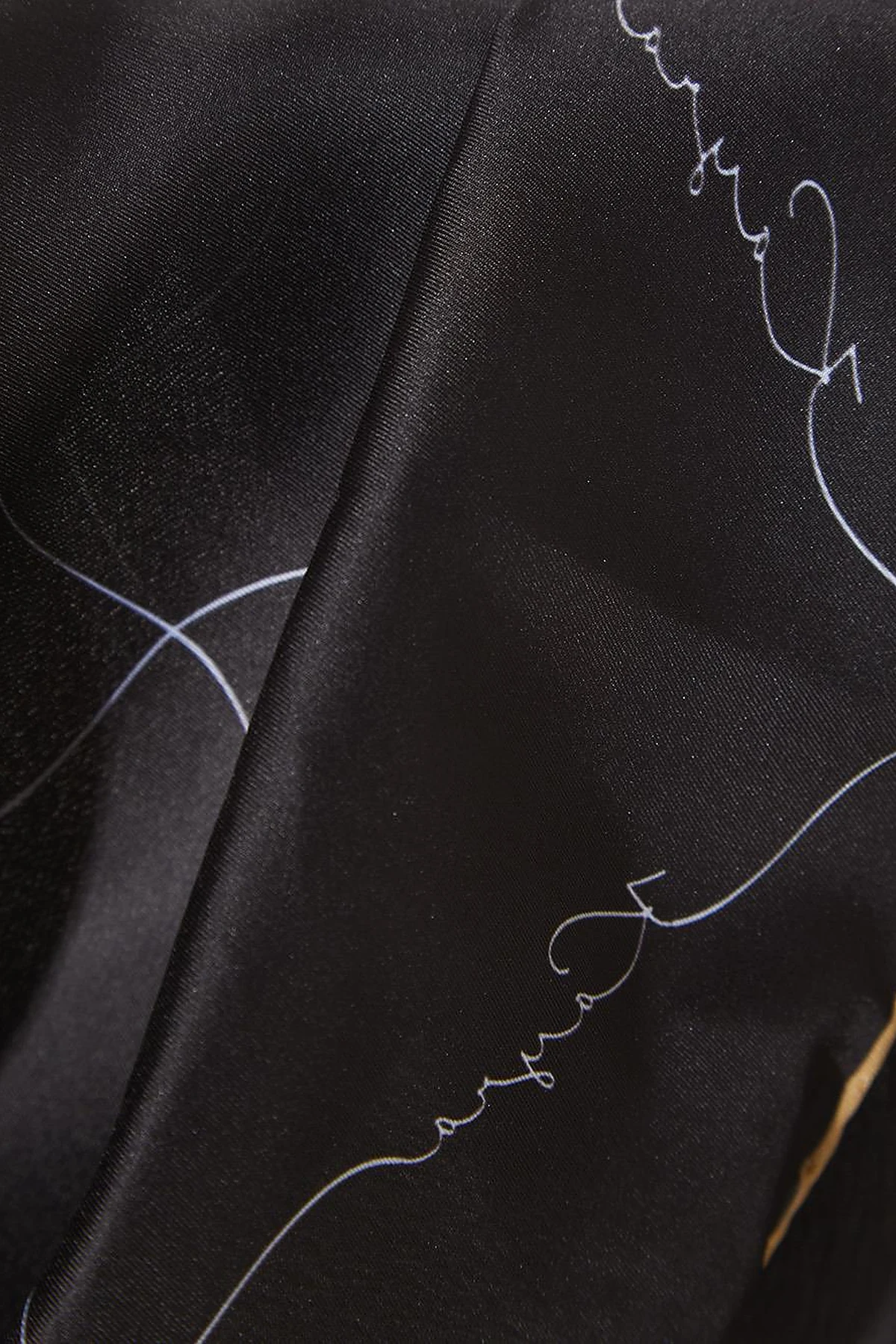 Signature Figured Monogram Scarf Black-Gold