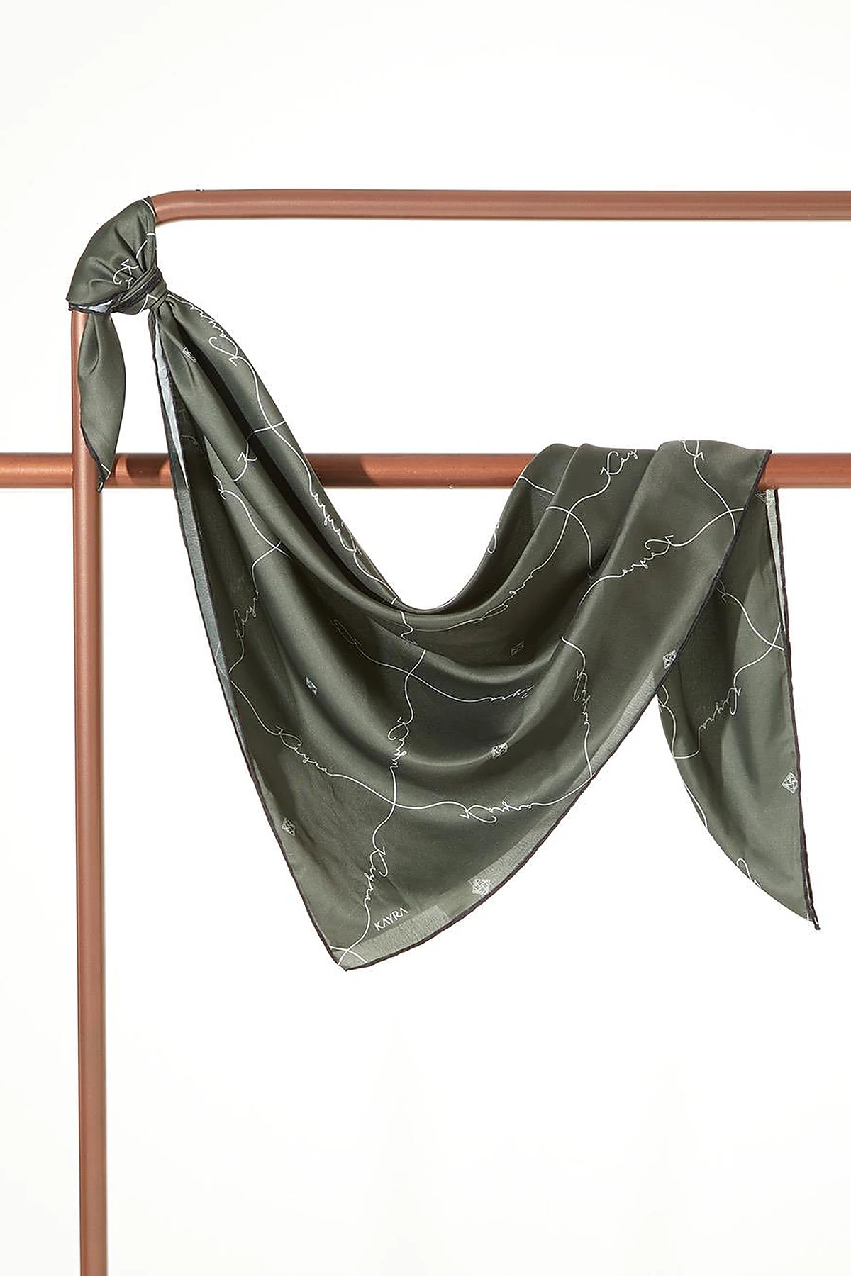 Signature Figured Monogram Scarf Green