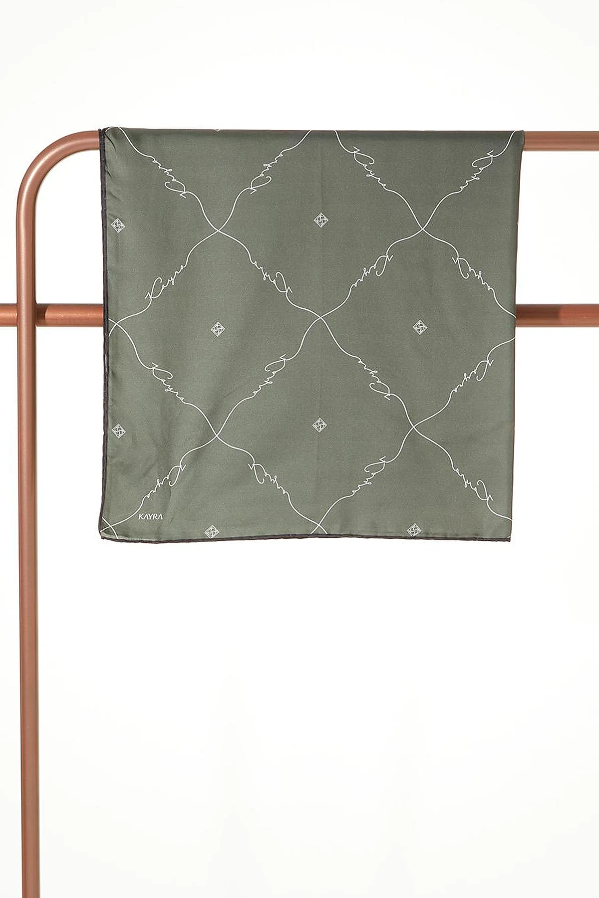 Signature Figured Monogram Scarf Green